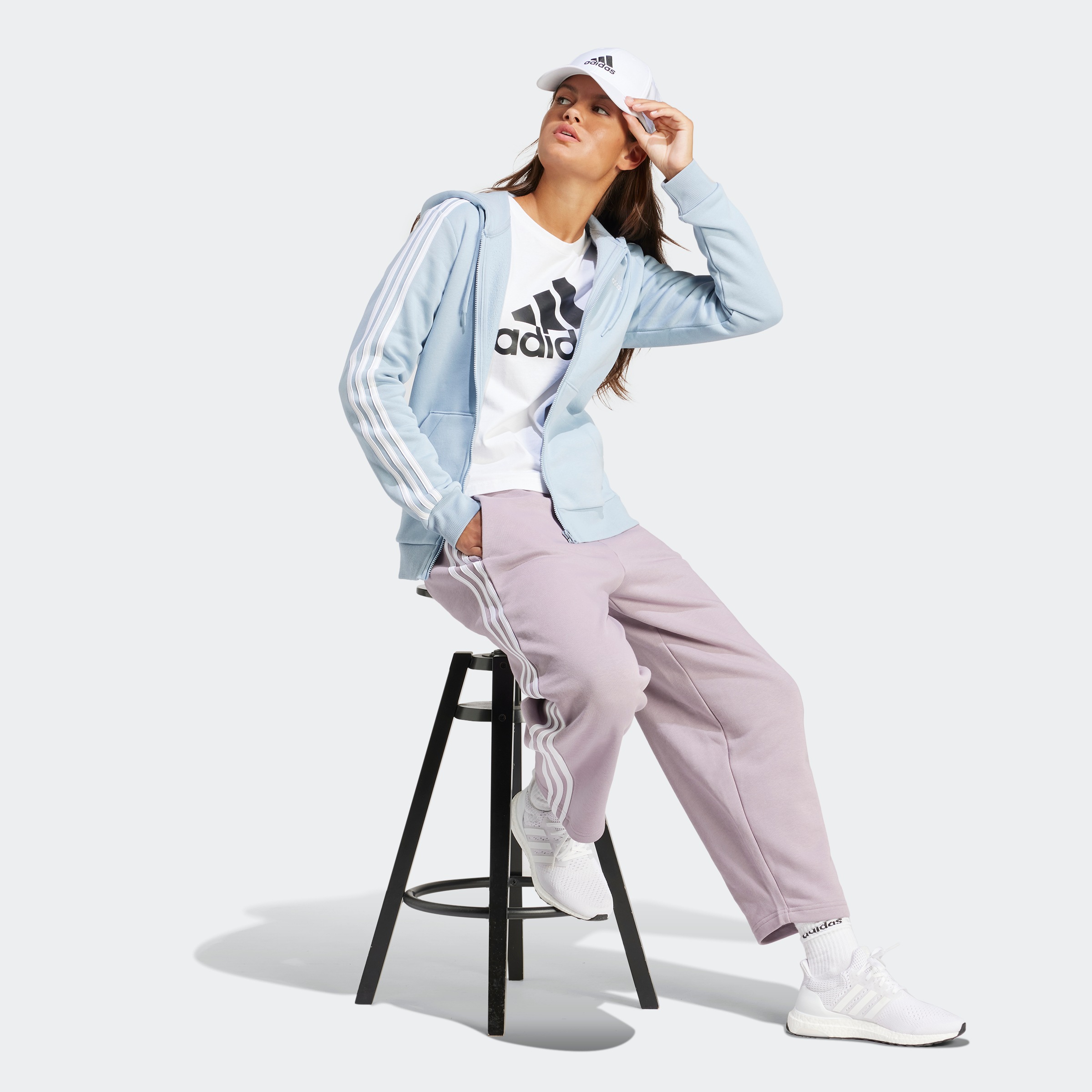 adidas Sportswear Kapuzensweatshirt »ESSENTIALS 3STREIFEN KAPUZENJACKE«
