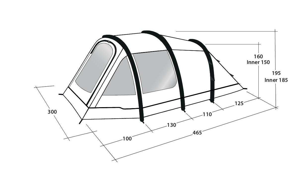 Outwell Tunnelzelt »Starhill 4A«, 4 Personen