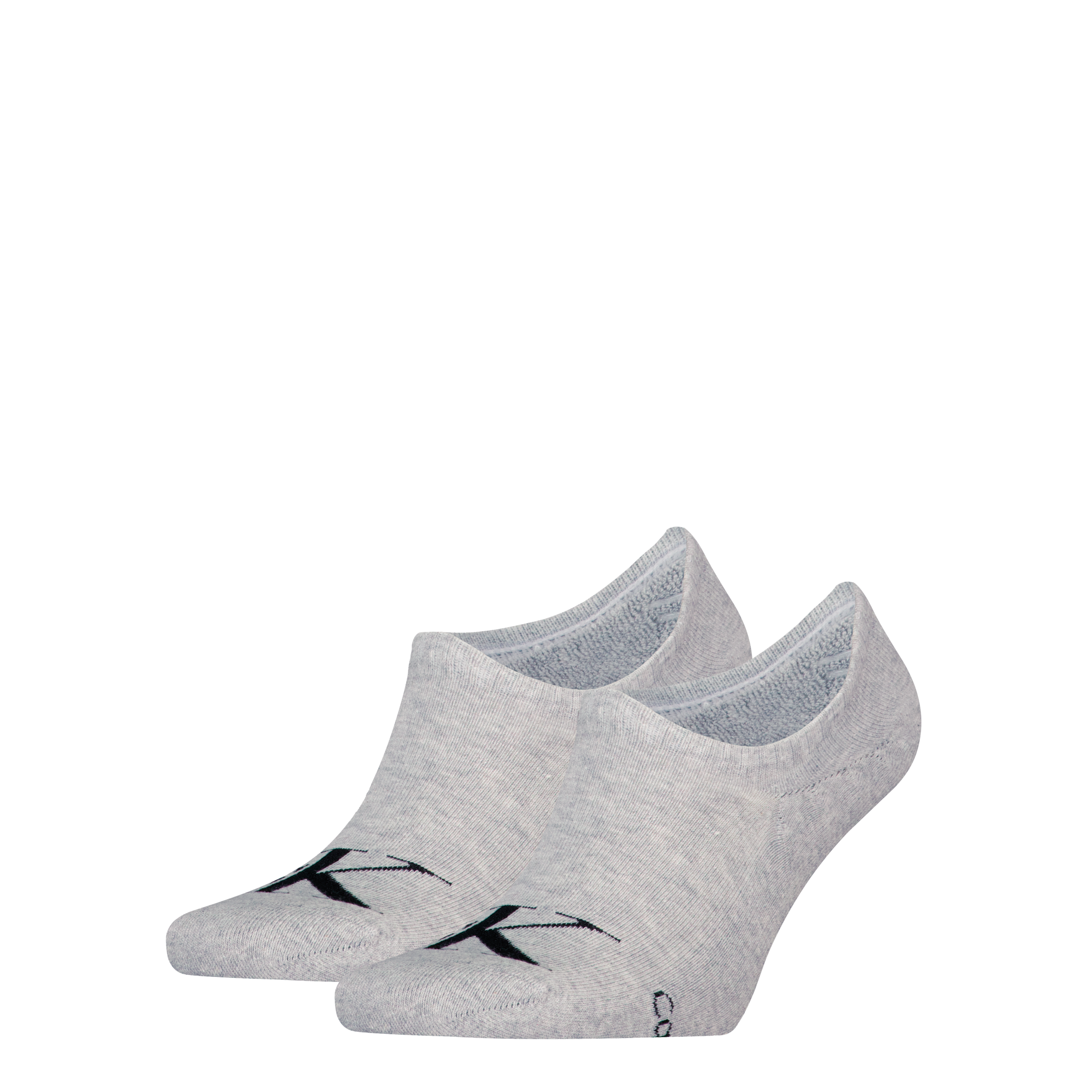 Calvin Klein Jeans Füsslinge »CKJ MEN FOOTIE HIGH CUT MONOGRAM« 2 Paar, 2 Paar tlg. hoch geschnittene Silhouette, Cotton-Mix