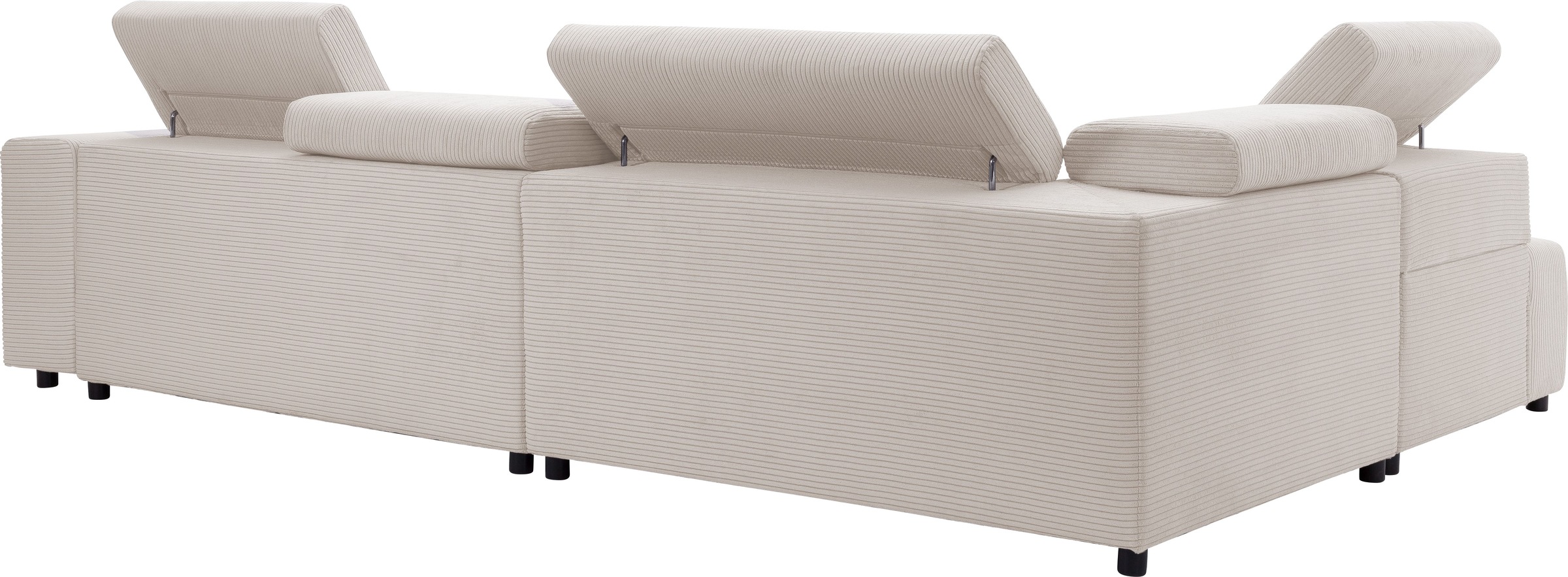 exxpo - sofa fashion Ecksofa »VITTORIO«, inkl. Kopfteil- und Sitztiefenverstellung, wahlweise mit Bettfunktion