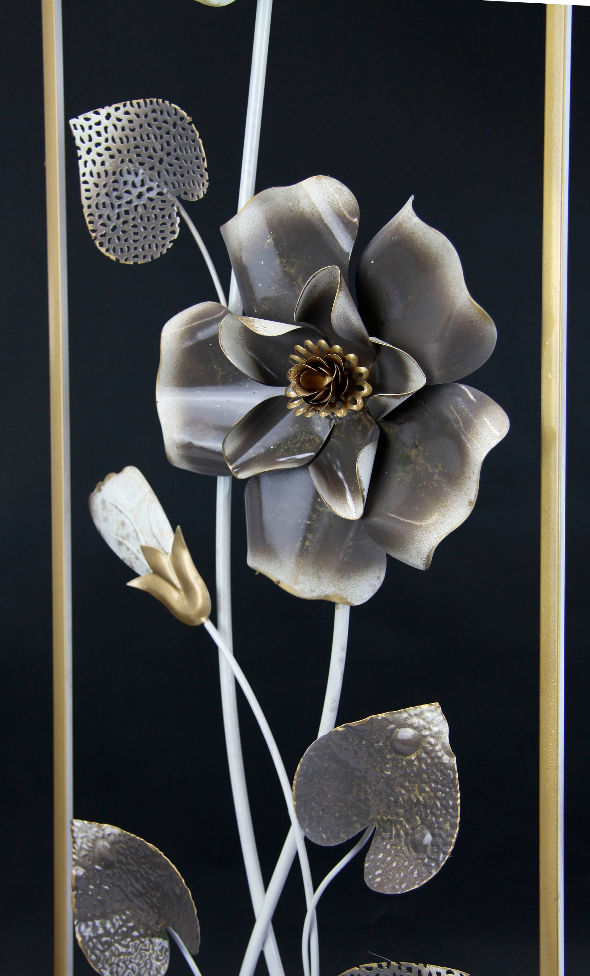 I.GE.A. Wandbild »Metallbild Blumen«, Wanddeko, Jelmoli-Versand Wandskulptur | kaufen Metall, online