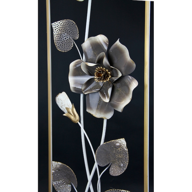 I.GE.A. Wandbild »Metallbild Blumen«, Wanddeko, Metall, Wandskulptur online  kaufen | Jelmoli-Versand
