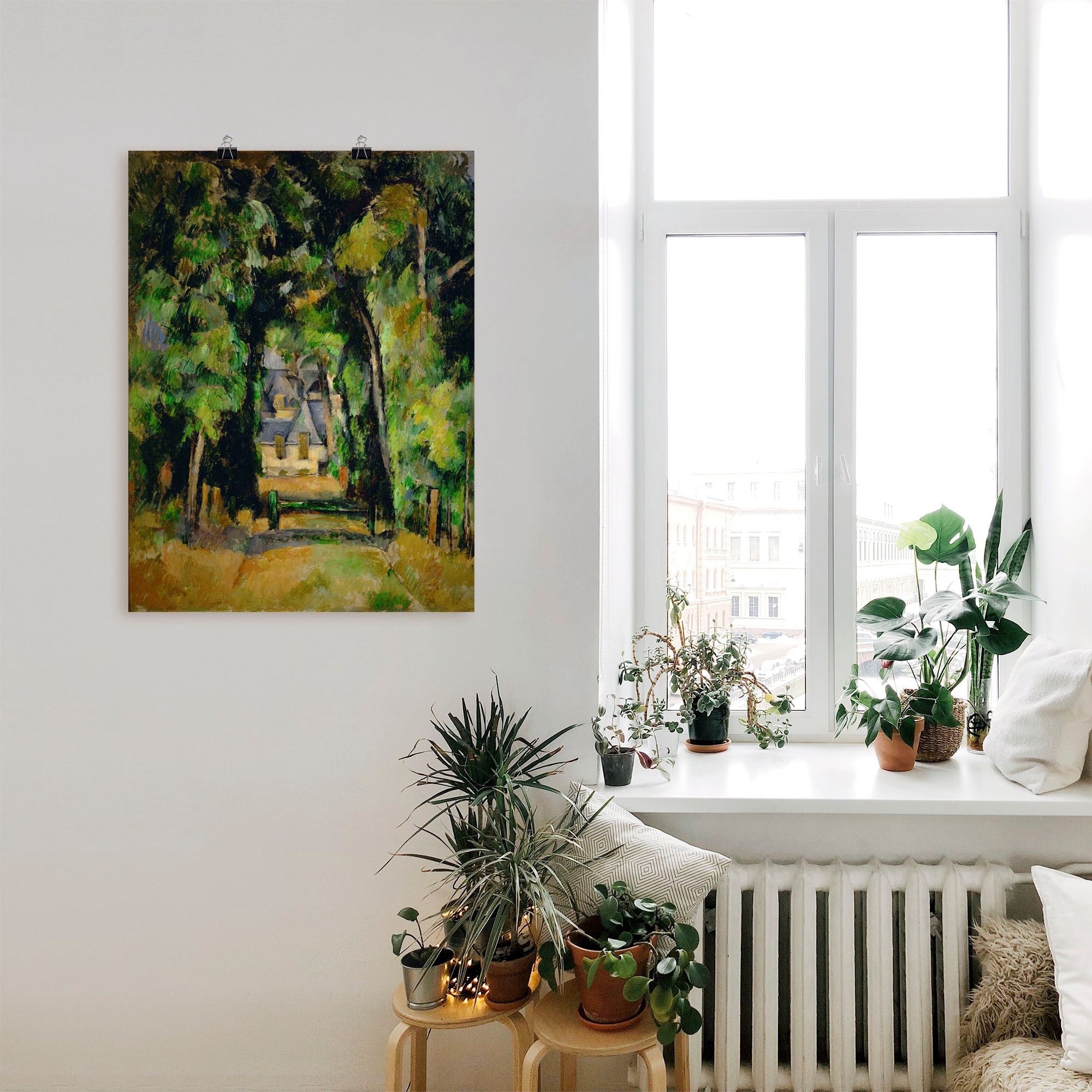 Artland Wandbild »Allee in Chantilly«, Wiesen & Bäume, (1 St.), als Leinwandbild, Wandaufkleber oder Poster in versch. Grössen