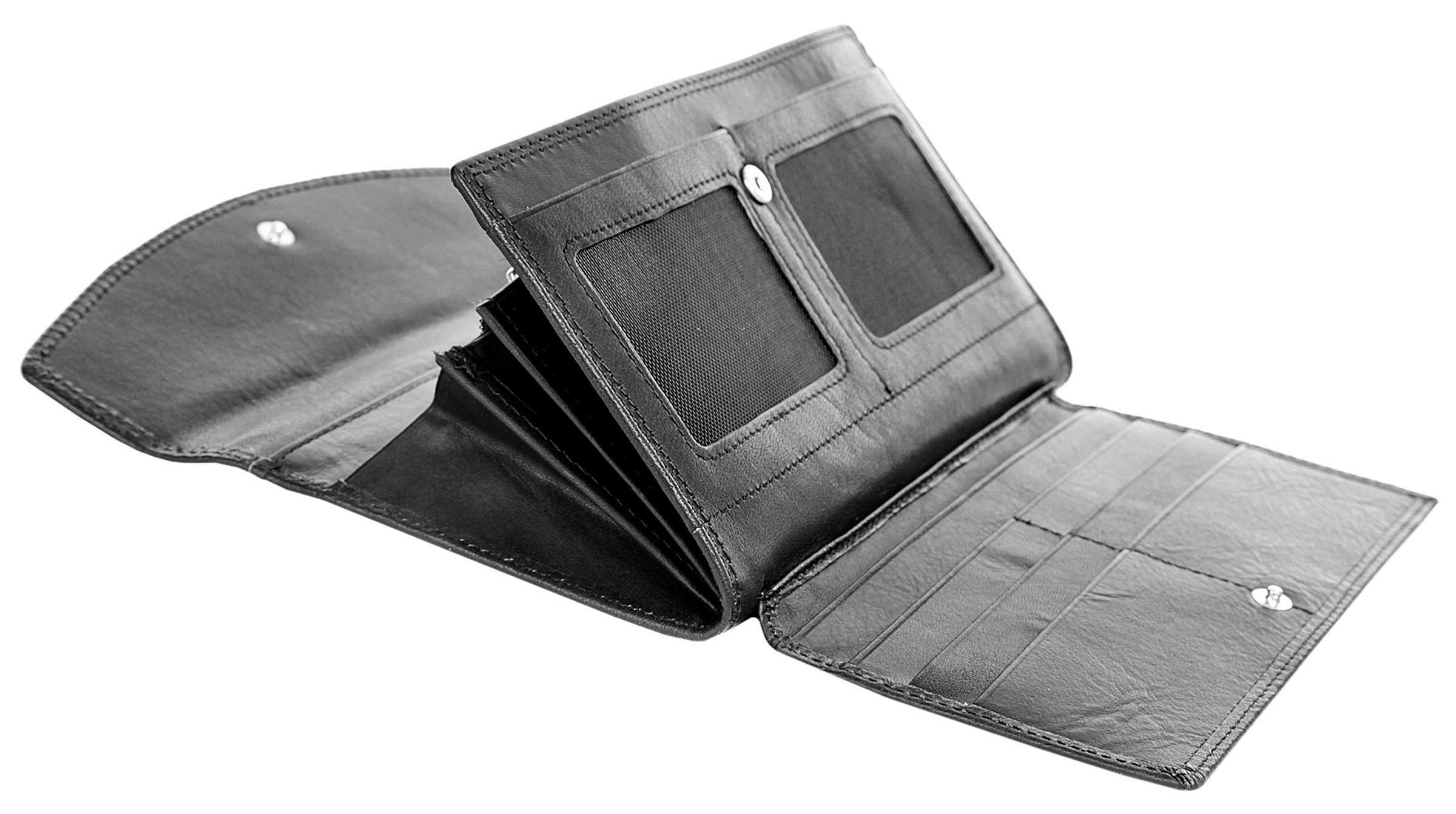 Bagan Geldbörse, echt Leder, Made in Italy