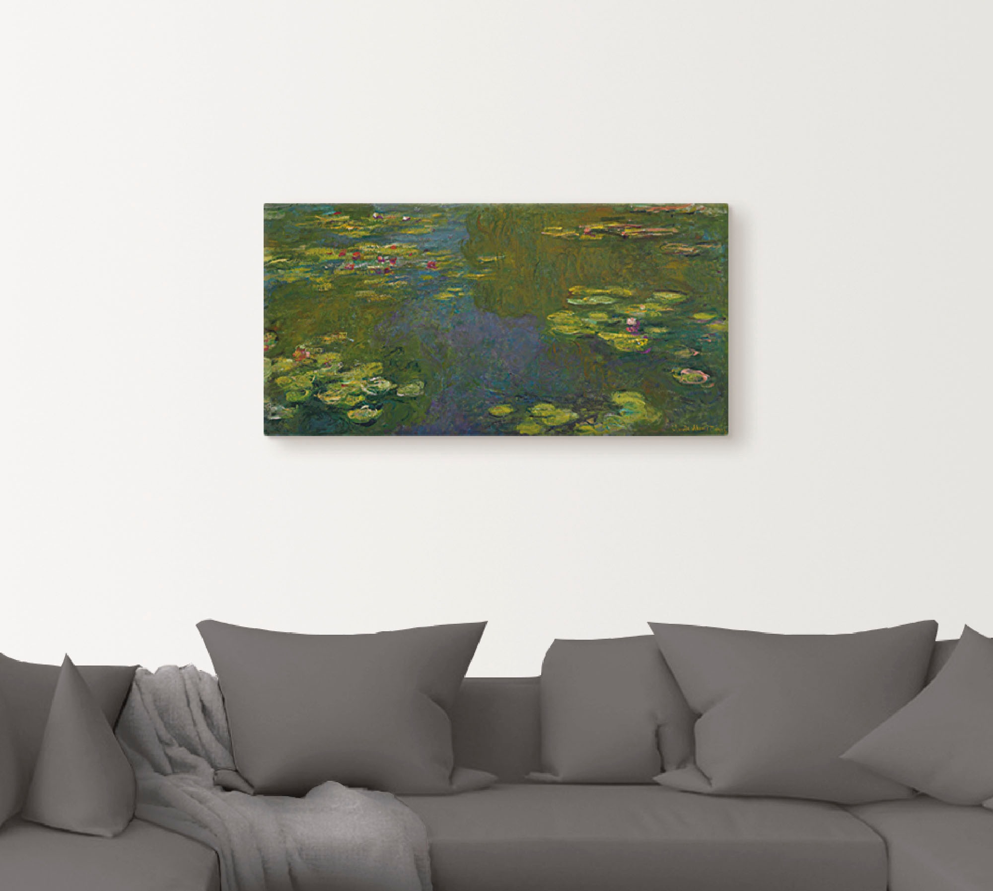 Artland Wandbild »Der Seerosenteich Le bassin aux nympheas«, Blumen, (1 St.), als Leinwandbild, Wandaufkleber oder Poster in versch. Grössen