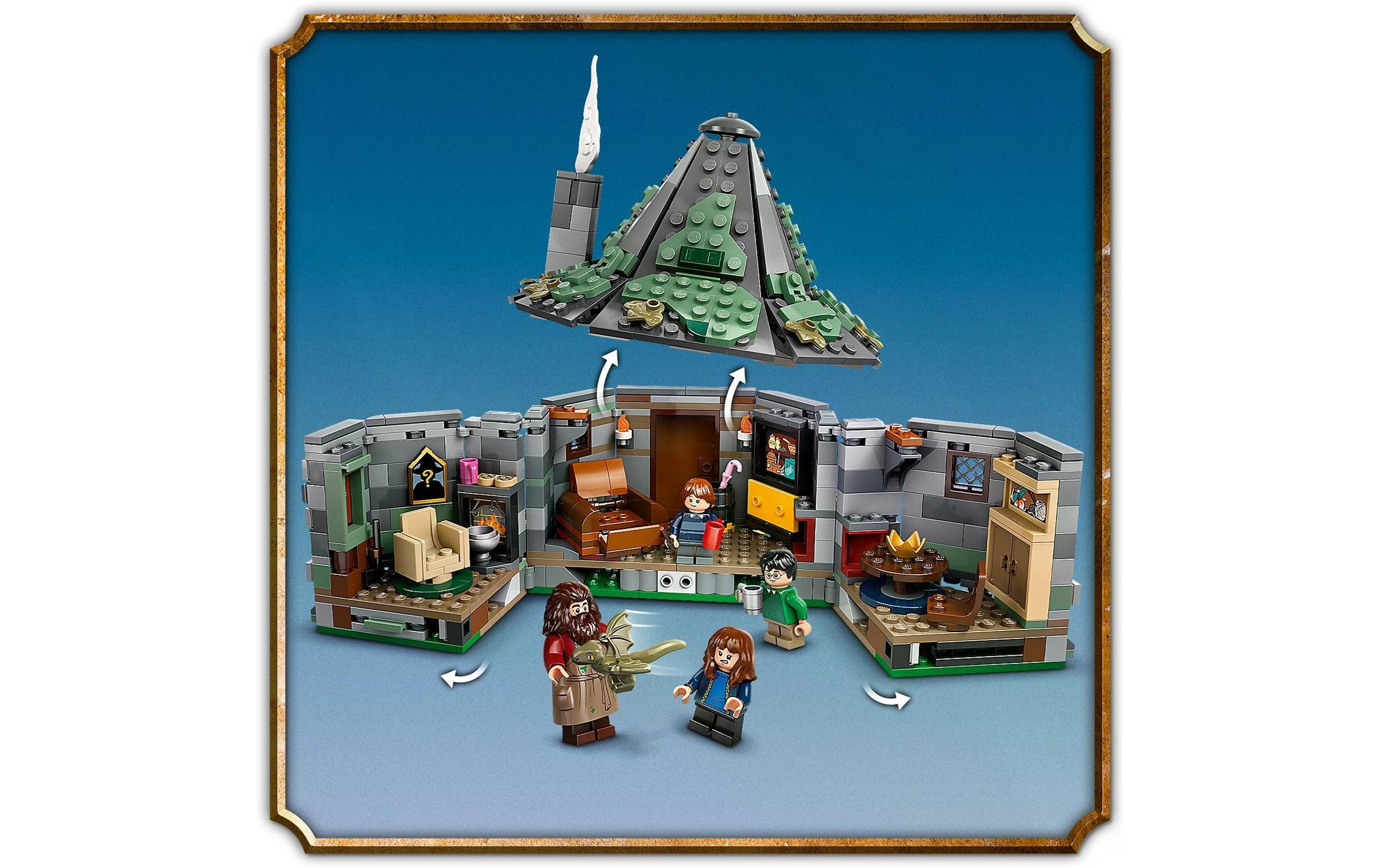 LEGO® Spielbausteine »Harry Potter Hagrids Hütte: Ein unerwarteter Besuch 76428«, (896 St.)