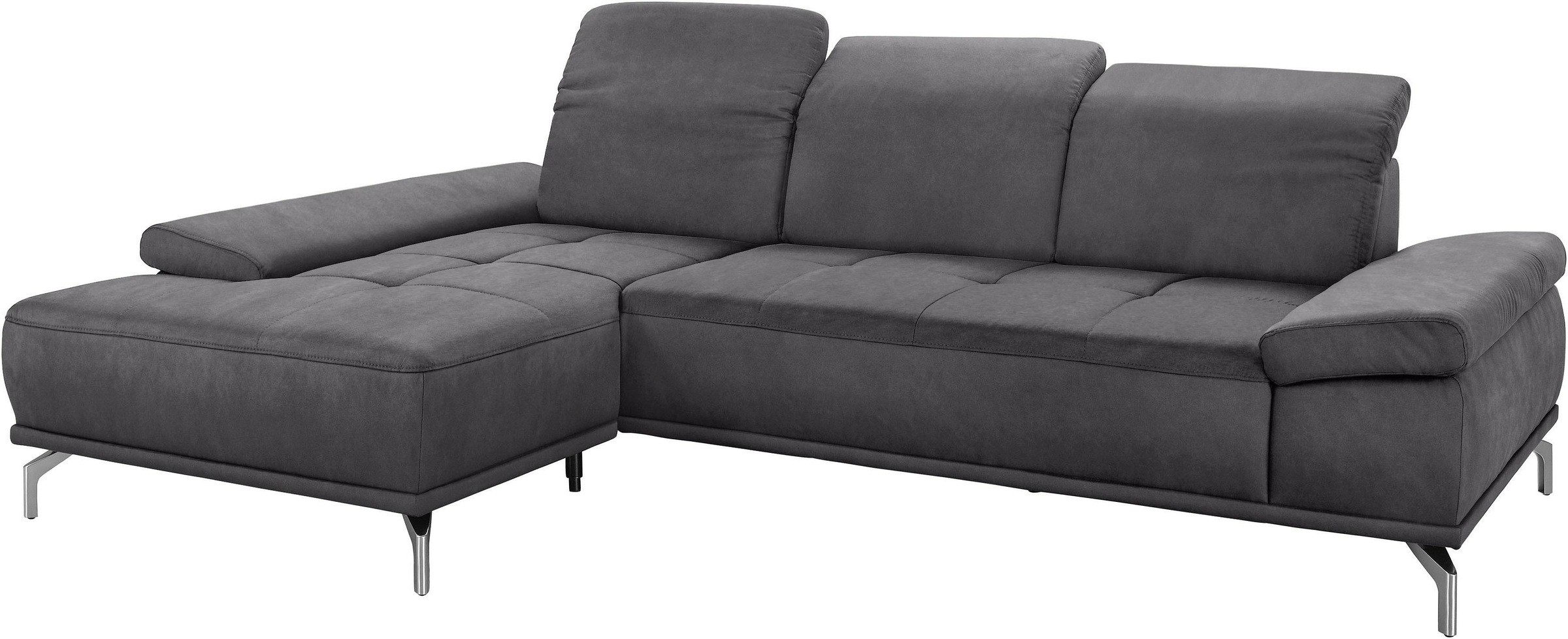 Places of Style Ecksofa »Caluna«, Inkl.Sitztiefenverstellung, wahlweise mit Kopf- und Armteilverstellung