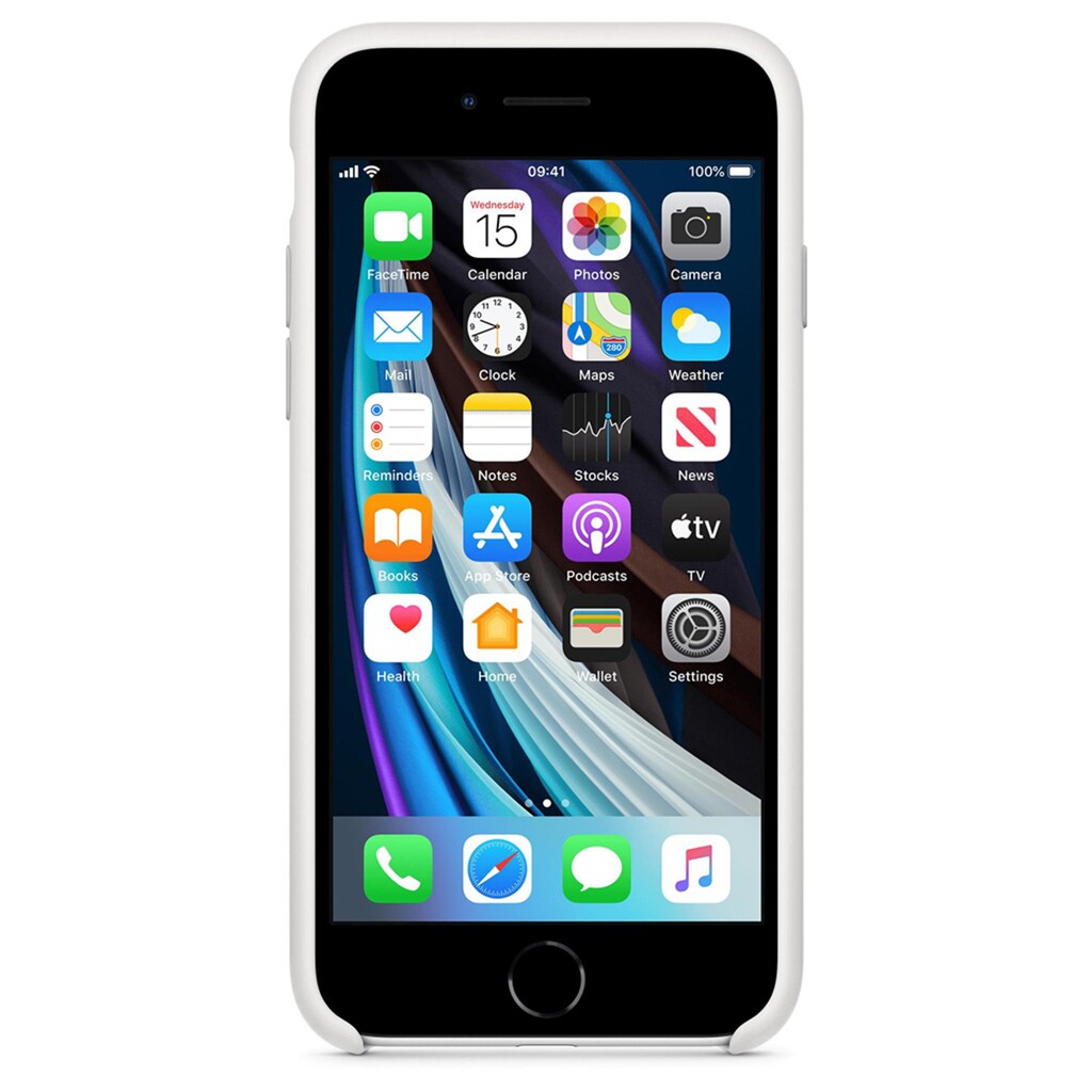 Apple Smartphone-Hülle »Apple iPhone SE 2020 Silicone Case White«, iPhone SE (2. Gen)