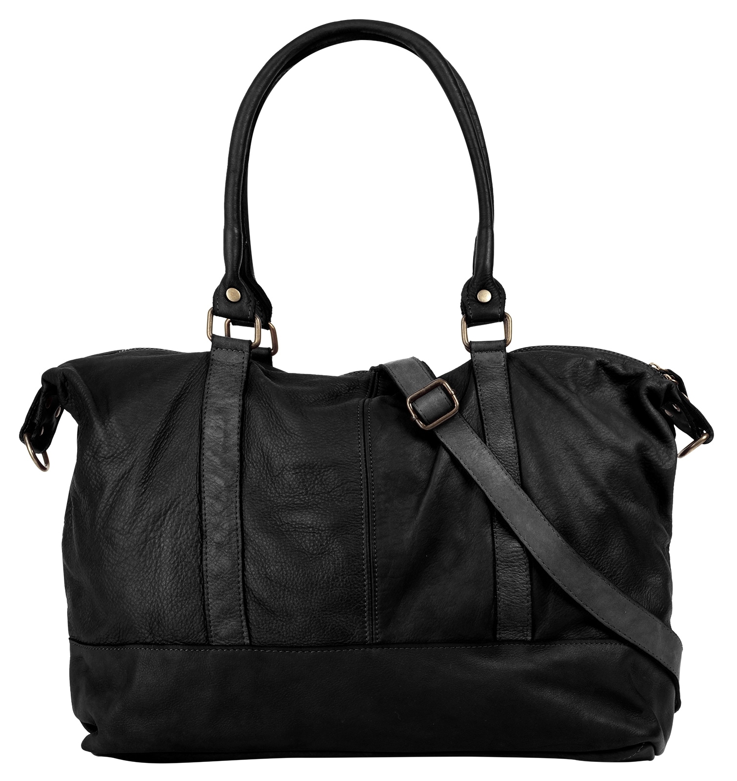 Samantha Look Reisetasche, echt Leder, Made in Italy