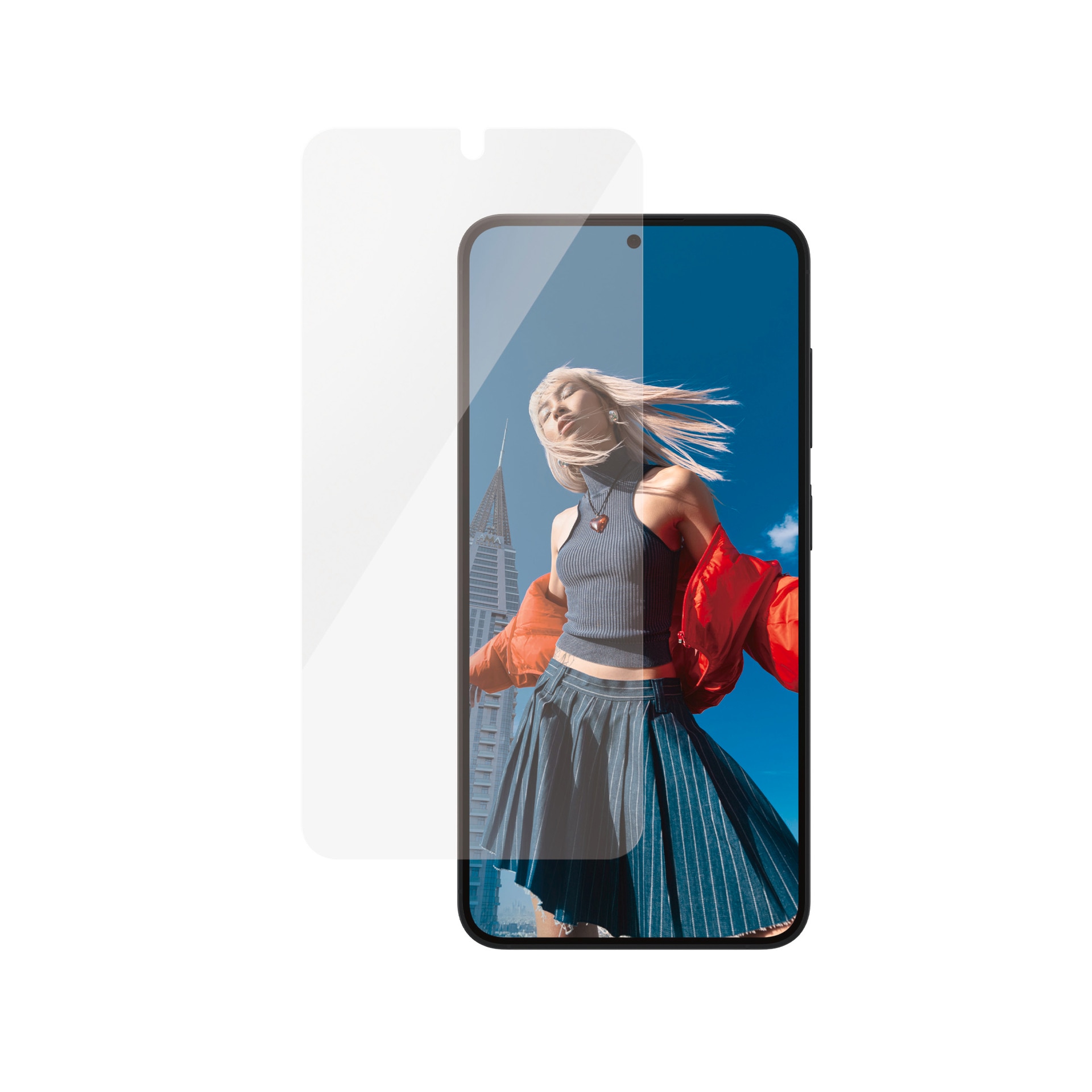 PanzerGlass Displayschutzglas »Ultra-Wide Fit Ceramic Screen Protection«, für Samsung Galaxy S25, Displayschutzfolie, Schutzfolie, Bildschirmschutz, kratz- & stossfest