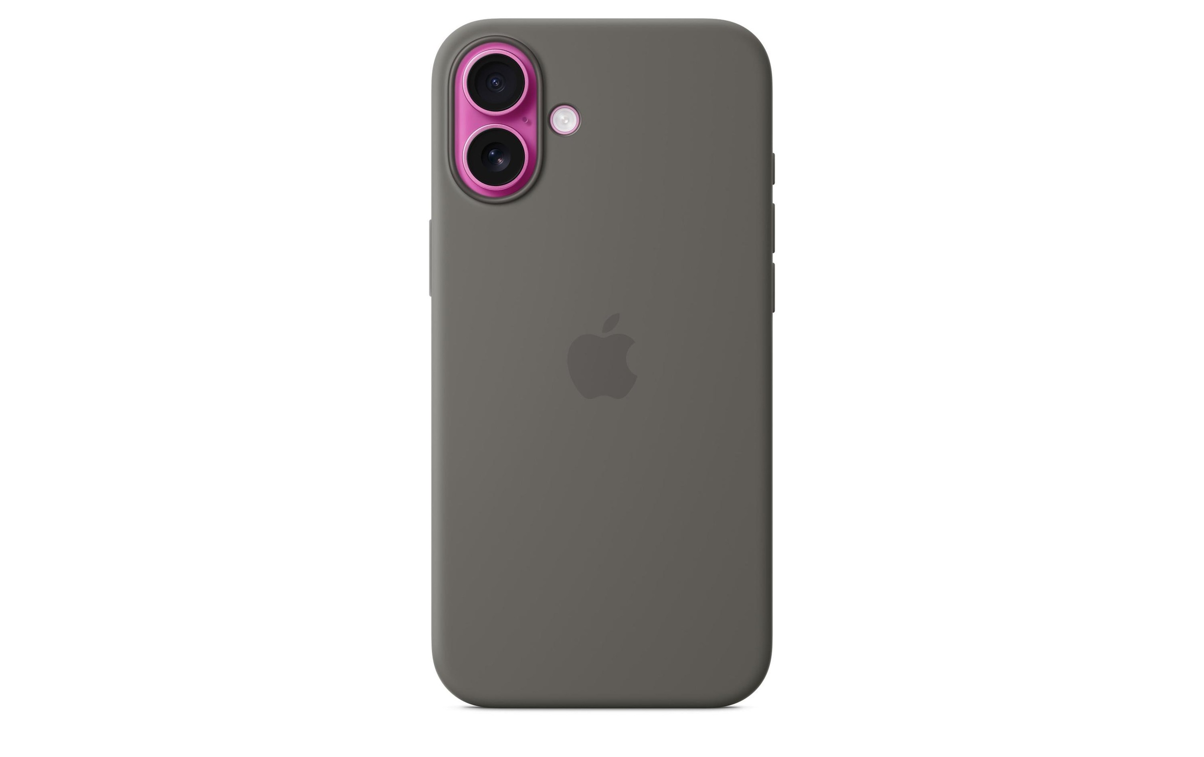 Apple Smartphone Silikon Case mit MagSafe, iPhone 16 Plus, Steingrau