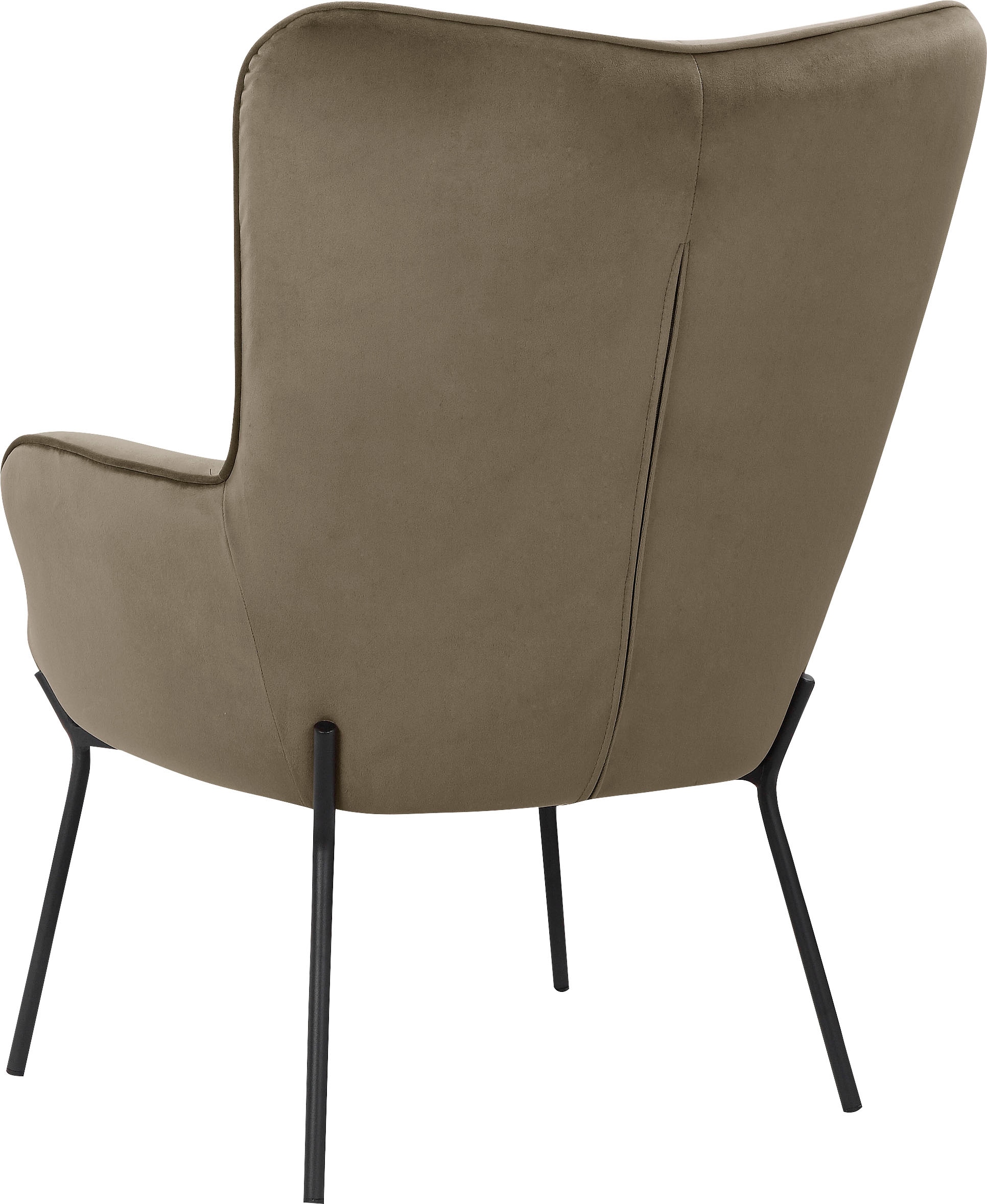 GOODproduct Loungesessel »Luukas«, (1 St.), Stoff recyceltes Polyester, Sitz und Rücken gepolstert, Sitzhöhe 46 cm