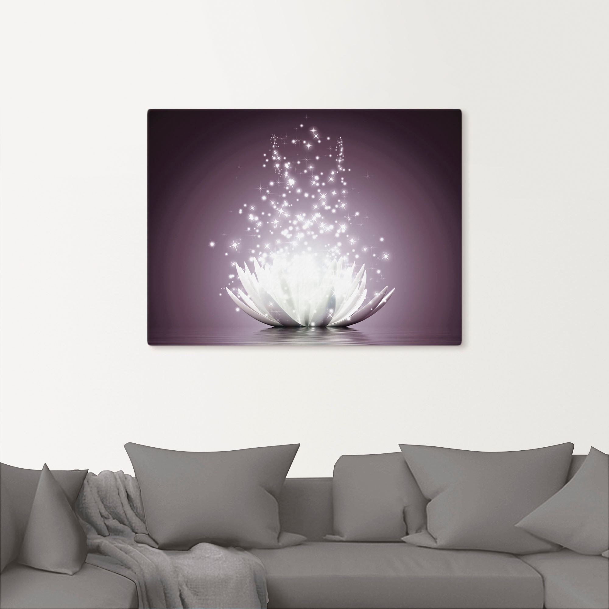 Artland Wandbild »Magie der Lotus-Blume«, Blumen, (1 St.), als Leinwandbild, Poster, Wandaufkleber in verschied. Grössen