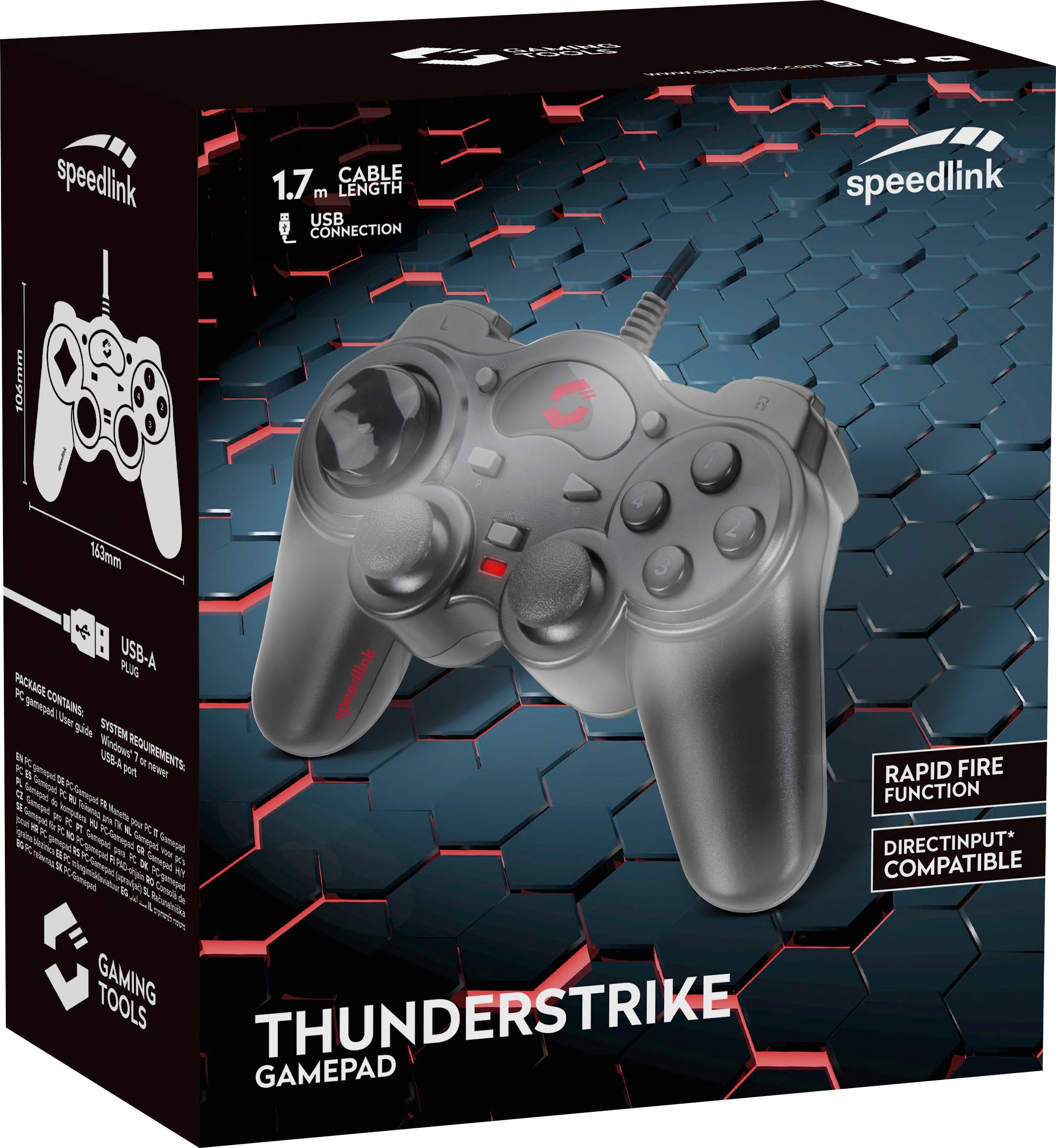 Speedlink Gamepad »THUNDERSTRIKE«, PC Controller USB