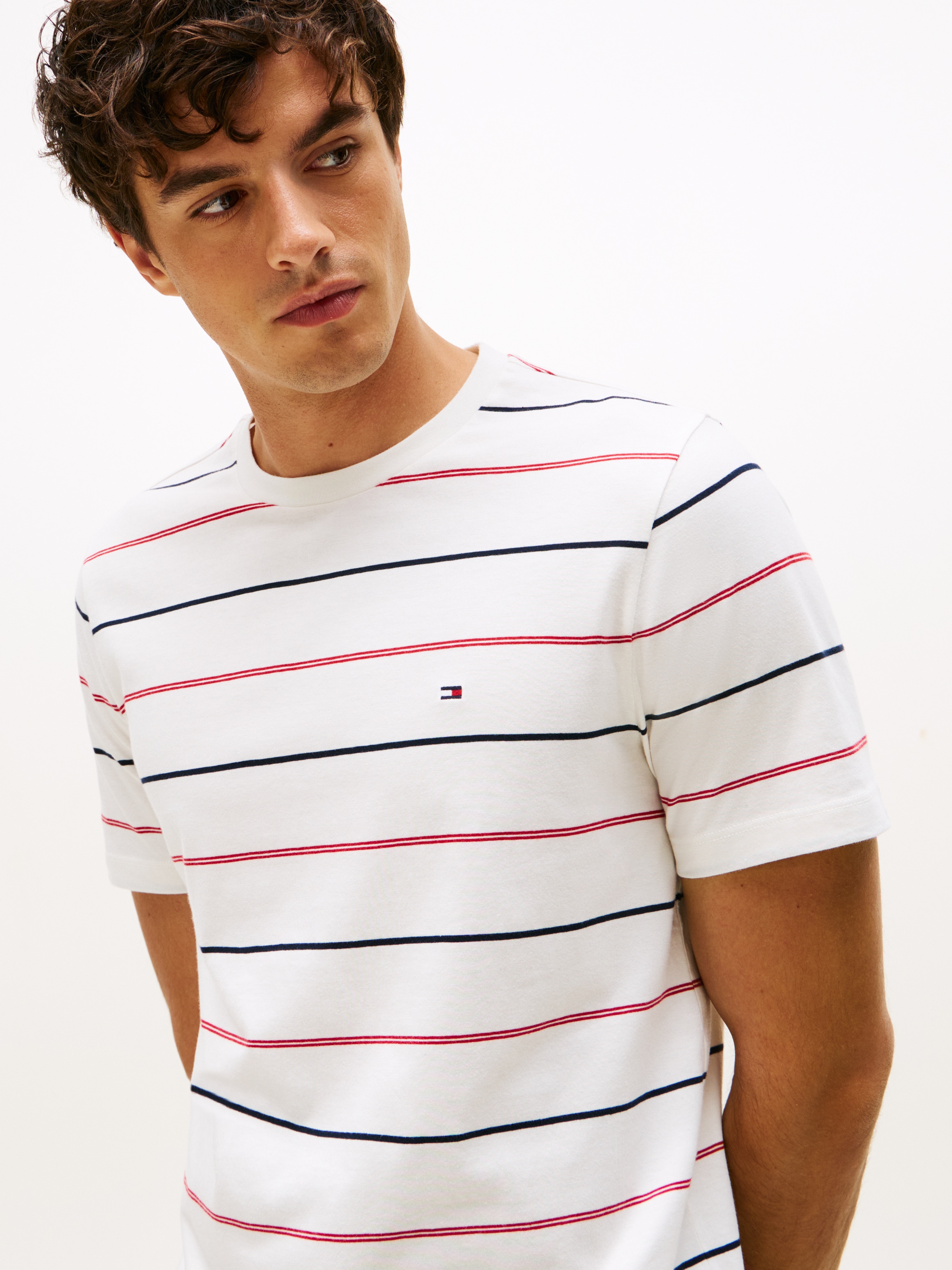 Tommy Hilfiger T-Shirt »SEASONAL STRIPE«, Regular fit, gestreift, Rundhals