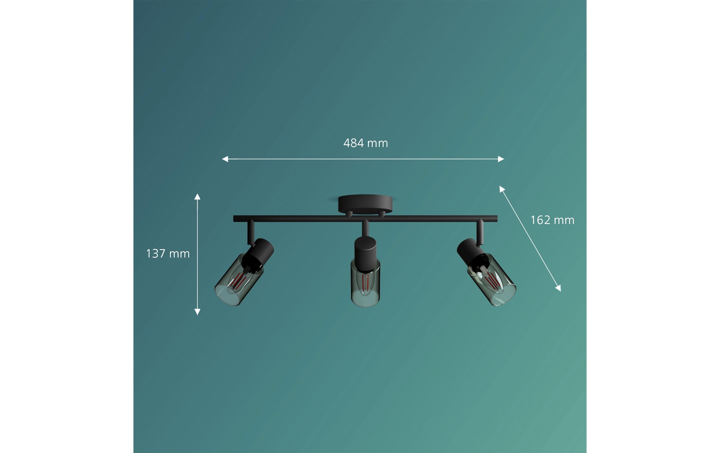 Philips LED Deckenspot »Palms 3er Spot für E14 ohne Leuchtmittel«, 1 flammig