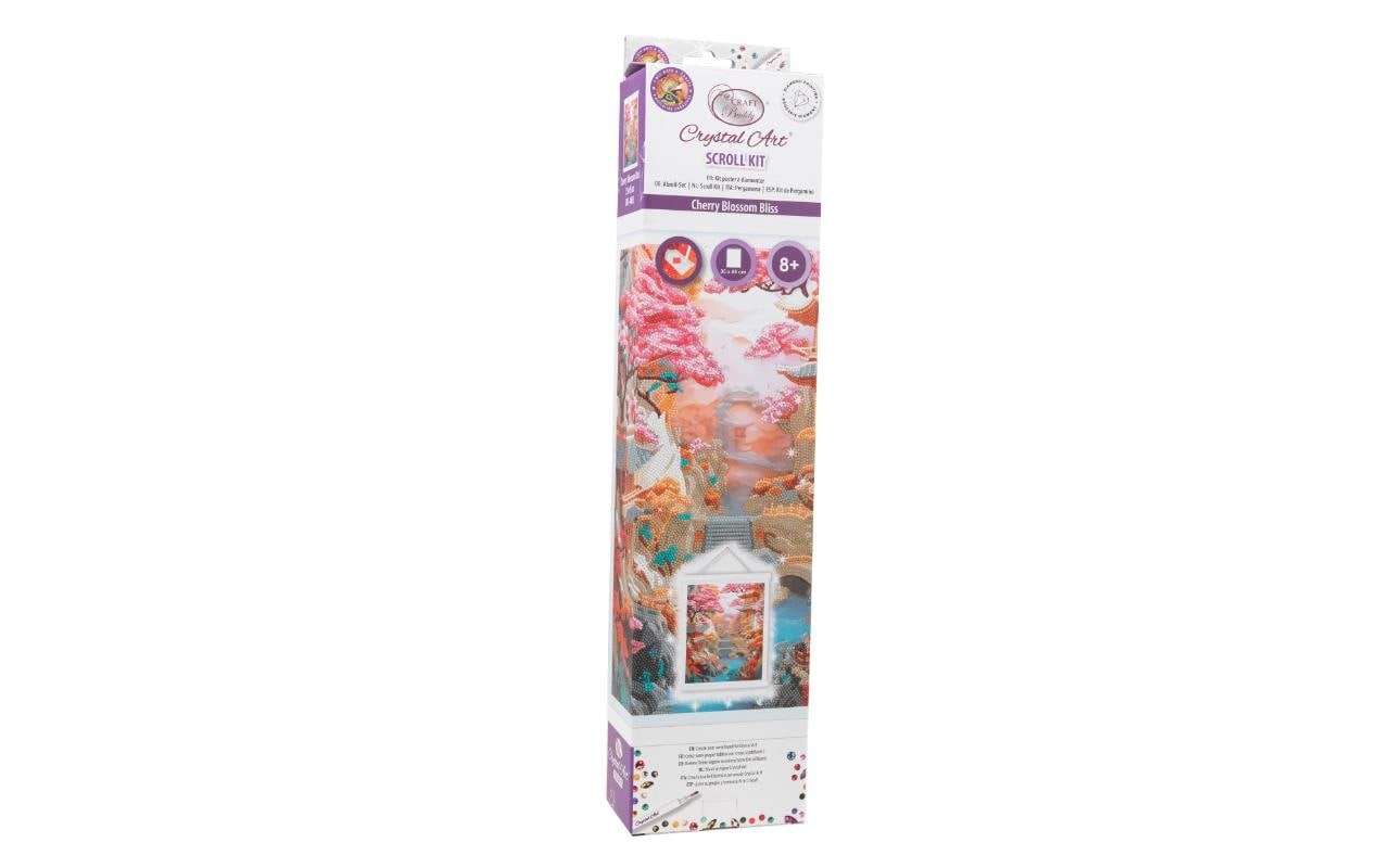 Kreativset »CRAFT Buddy Crystal Art Scroll Cherry Blossom Bliss«, (7 tlg.)
