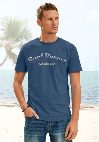 Beachtime T-Shirt, Druck vorn mit Farbverlauf kaufen