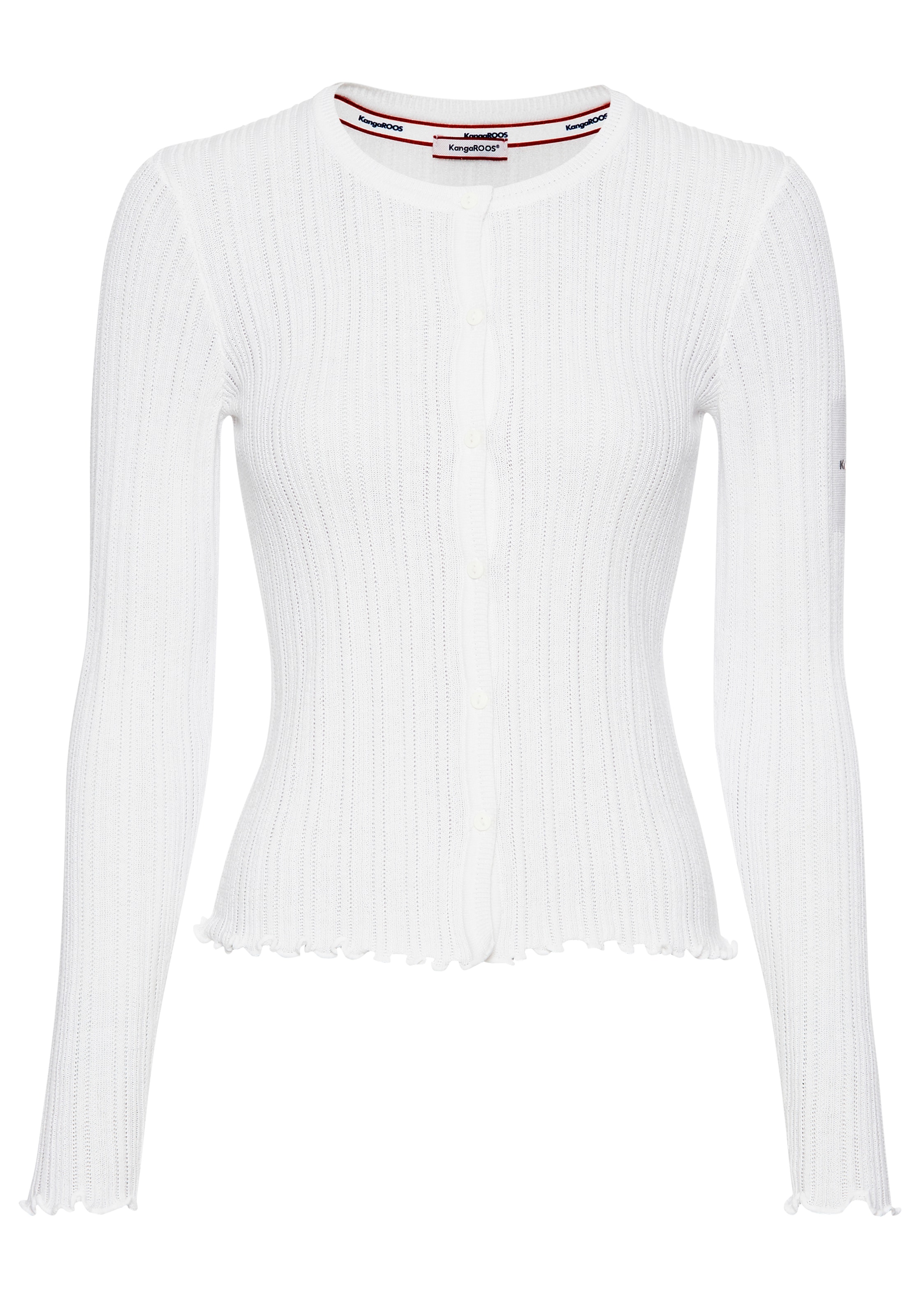 KangaROOS Strickjacke, aus Pointelle-Strick
