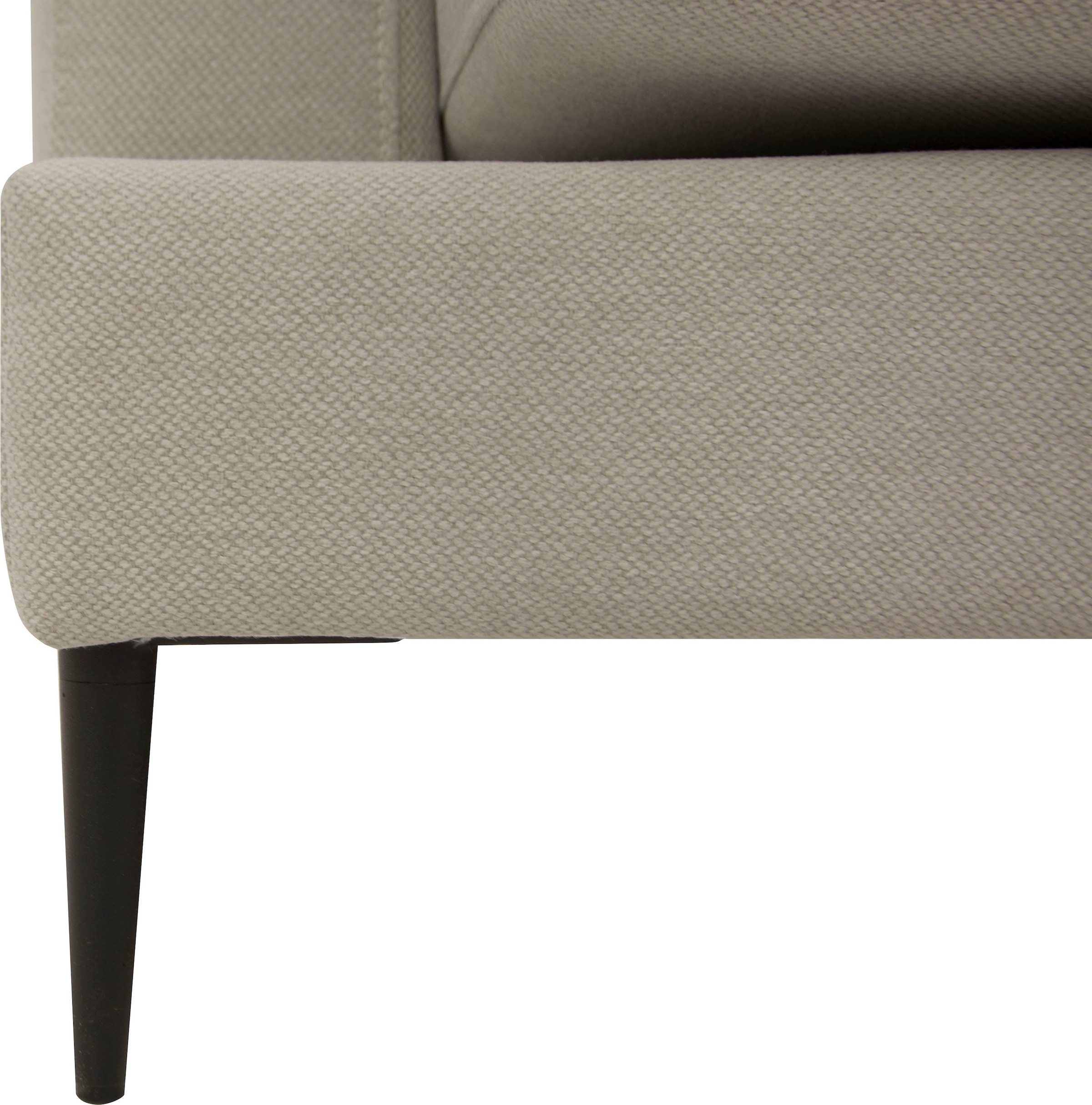 Leonique 3-Sitzer »Cozy elegantes Designsofa, Masse B/T/H: 211/97/80 cm«, mit losen Kissen und Metallbeinen