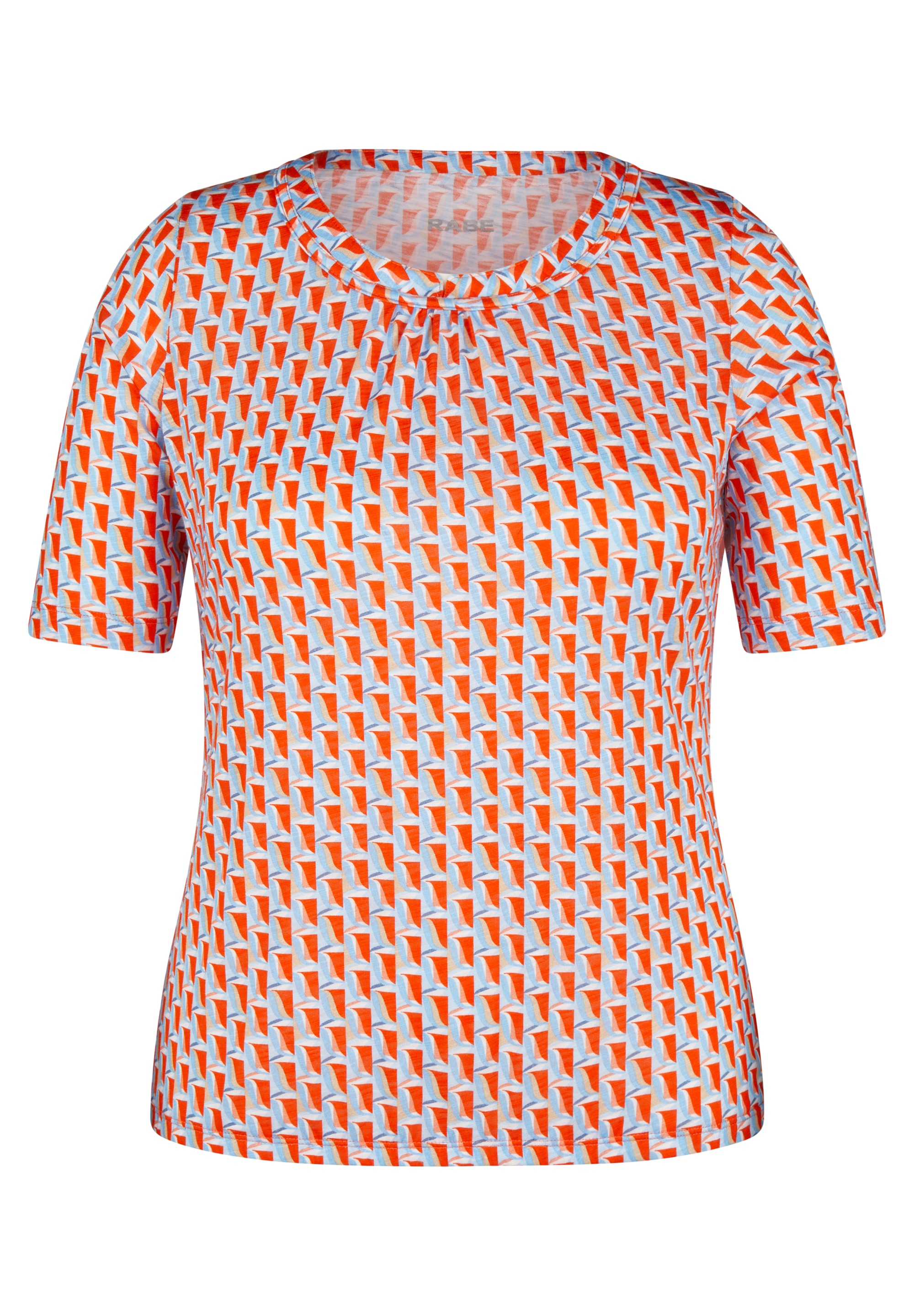 Rabe Rundhalsshirt, mit grafischem Muster