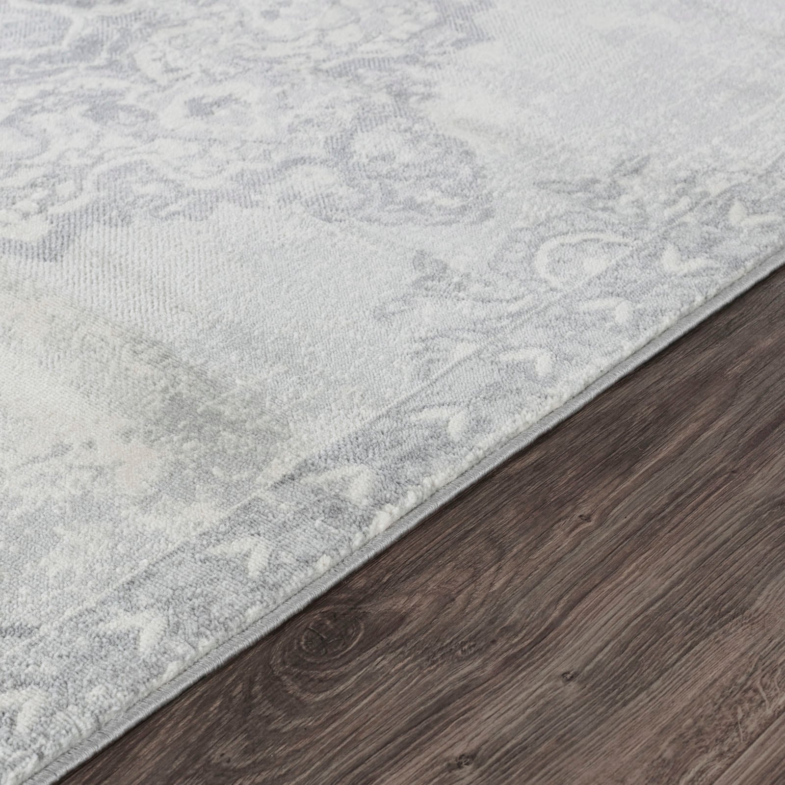 Livabliss Teppich »CORO«, rechteckig, 11 mm Höhe, Boho Kurzflor Orientteppich, Wohnzimmer, Schlafzimmer, Grau