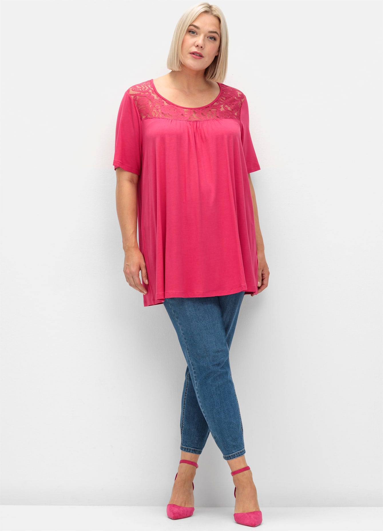 Sheego Longshirt »T-Shirt« 1 Stk.