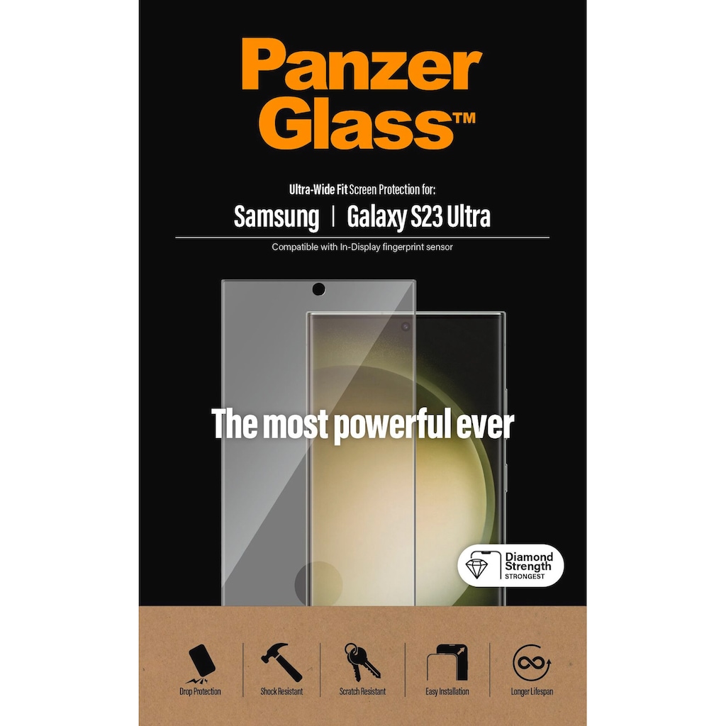 PanzerGlass Displayschutzfolie »Screen Protector Samsung Galaxy S23 Ultra, UWF«