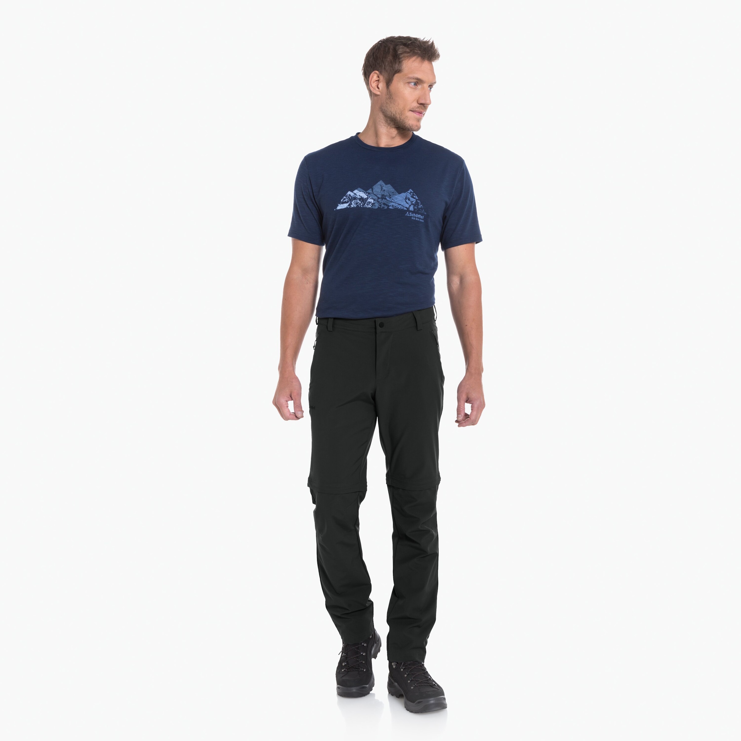 Schöffel Zip-off-Hose sportlicher Stil, für vielseitige Outdoor-Aktivitäten