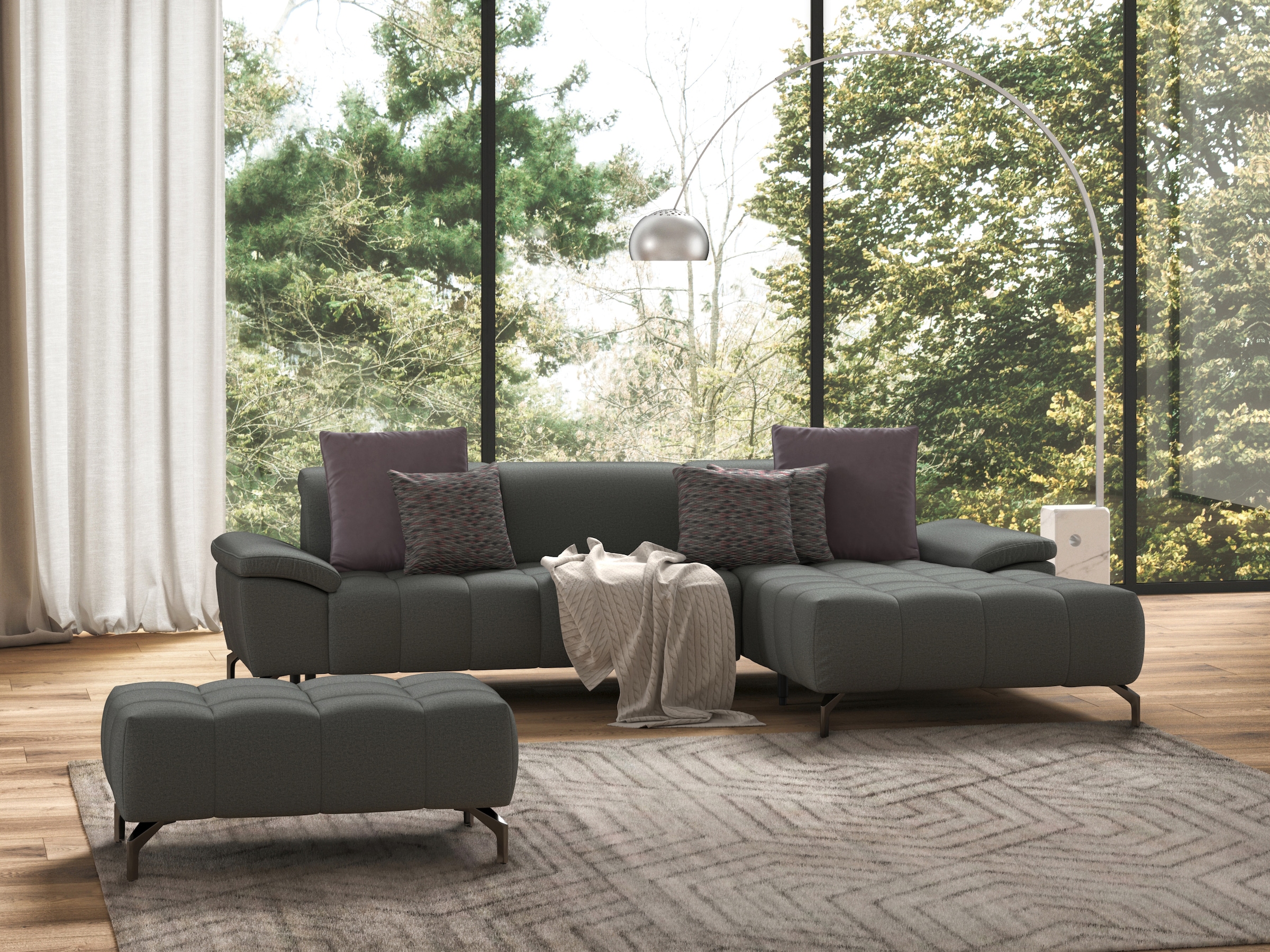 sit&more Hocker »Cool«, mit schwarzen Füssen