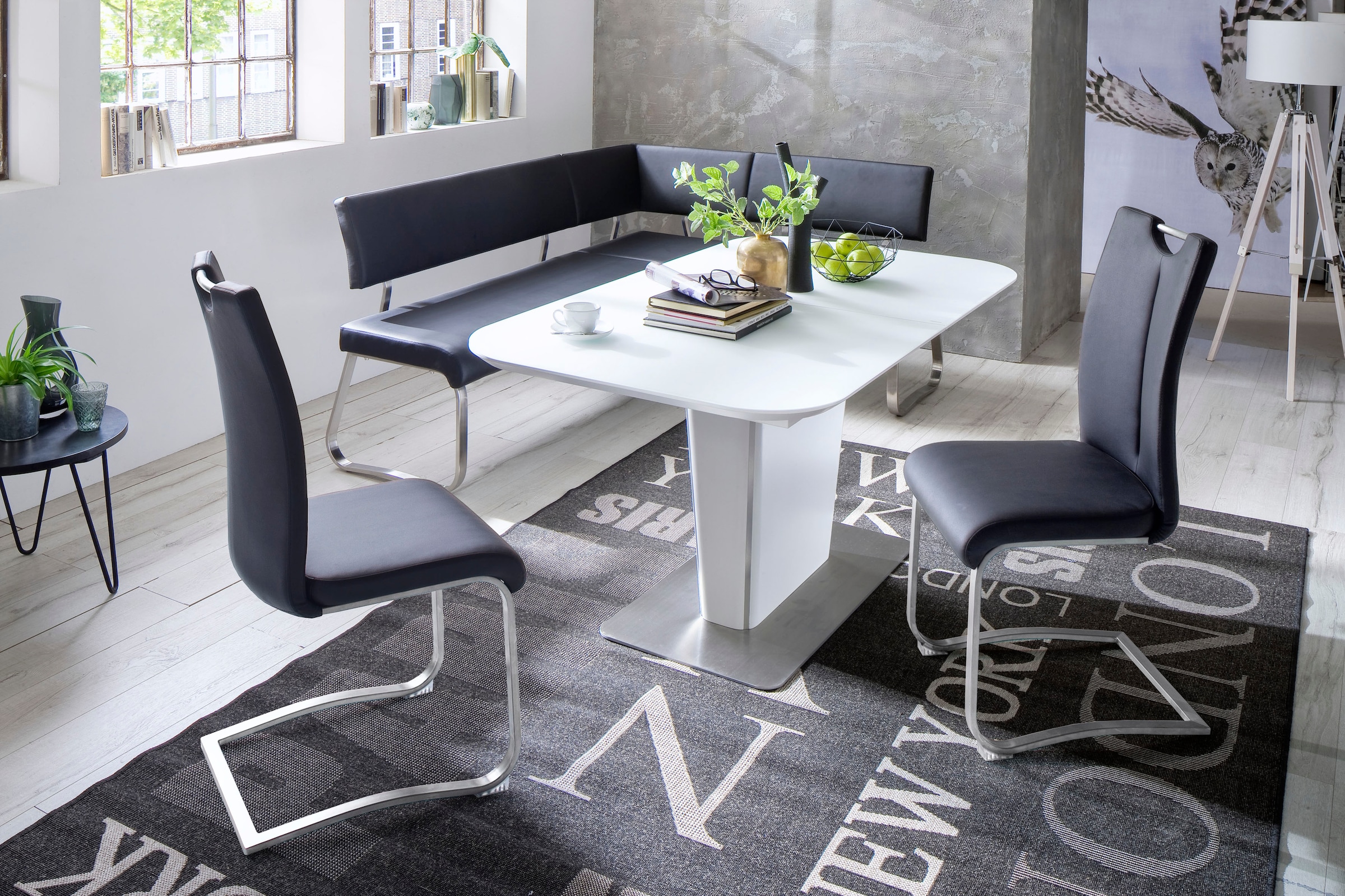 cm, Eckbank furniture 500 belastbar MCA frei online Jelmoli-Versand bis 200 Breite im | Raum stellbar, kg »Arco«, Eckbank shoppen