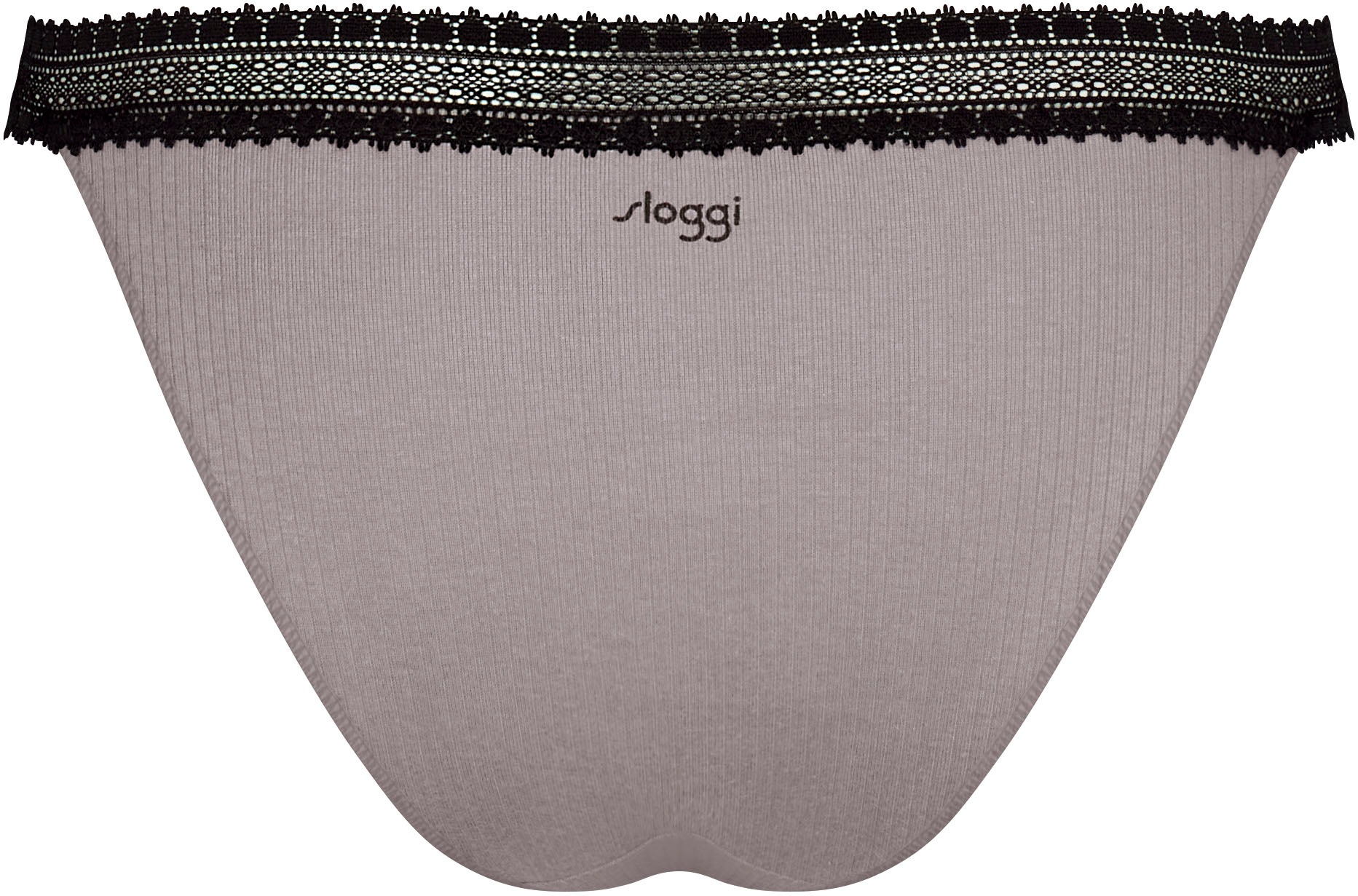 sloggi Tanga »GO Ribbed«, (2er Pack), weiche, Baumwollmischung, Spitzenbesatz, bequem