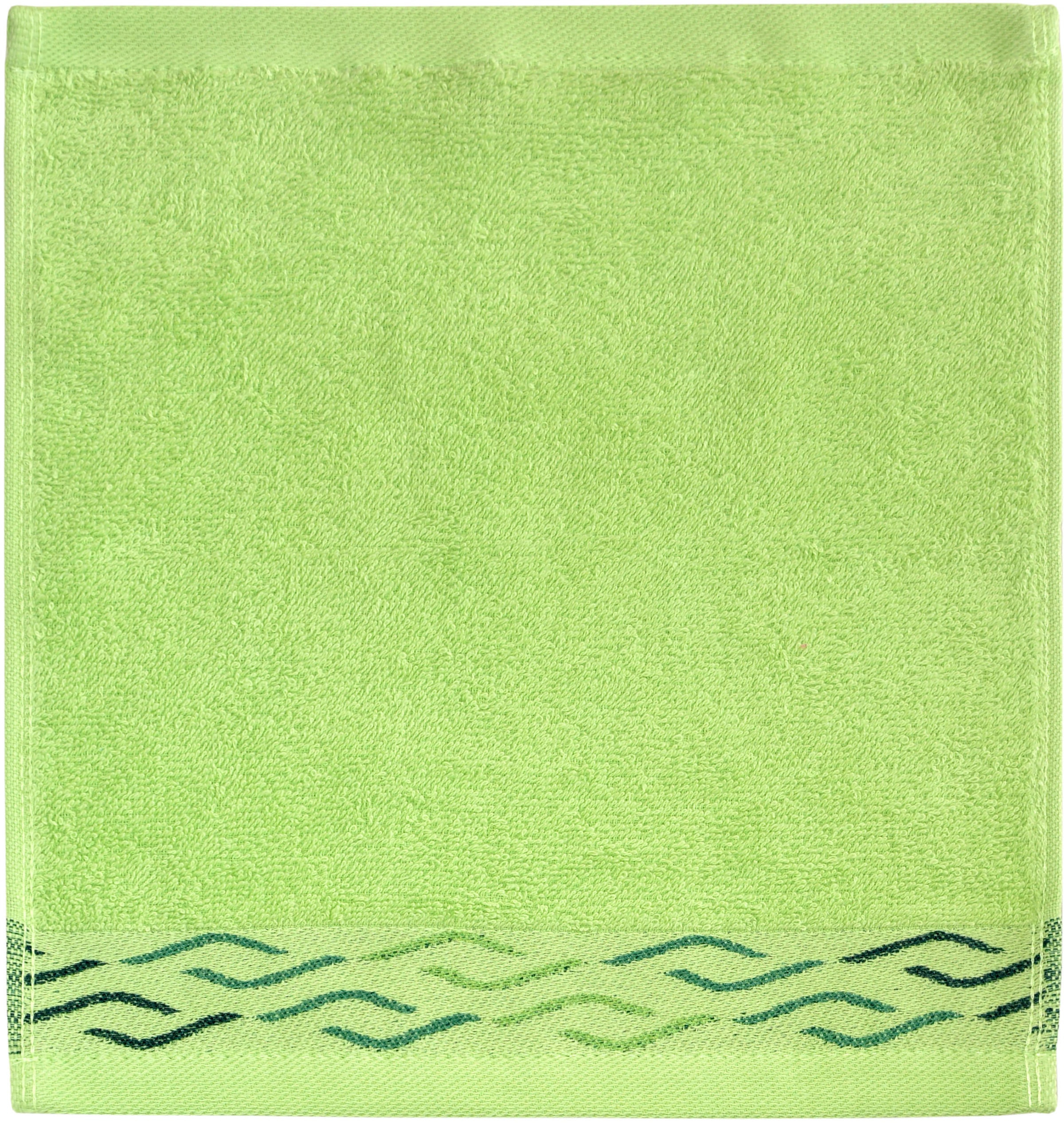 Dyckhoff Seiftuch »Wave«, (Set, 6 tlg., 6er Set Waschlappen 30 x 30 cm), mit Jacquard-Bordüre