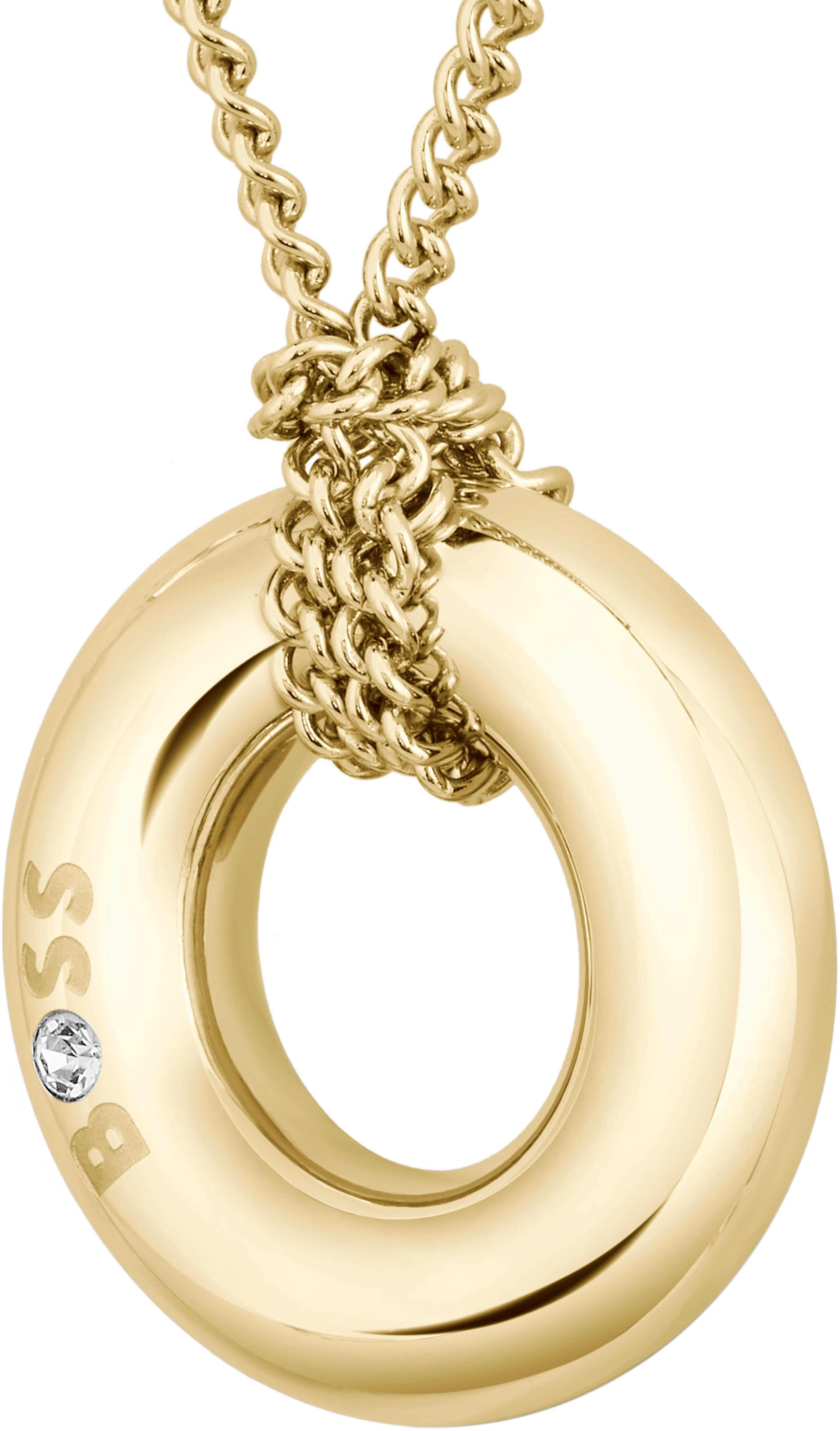 BOSS Kette mit Anhänger »LIVE« mit Preciosa Crystal