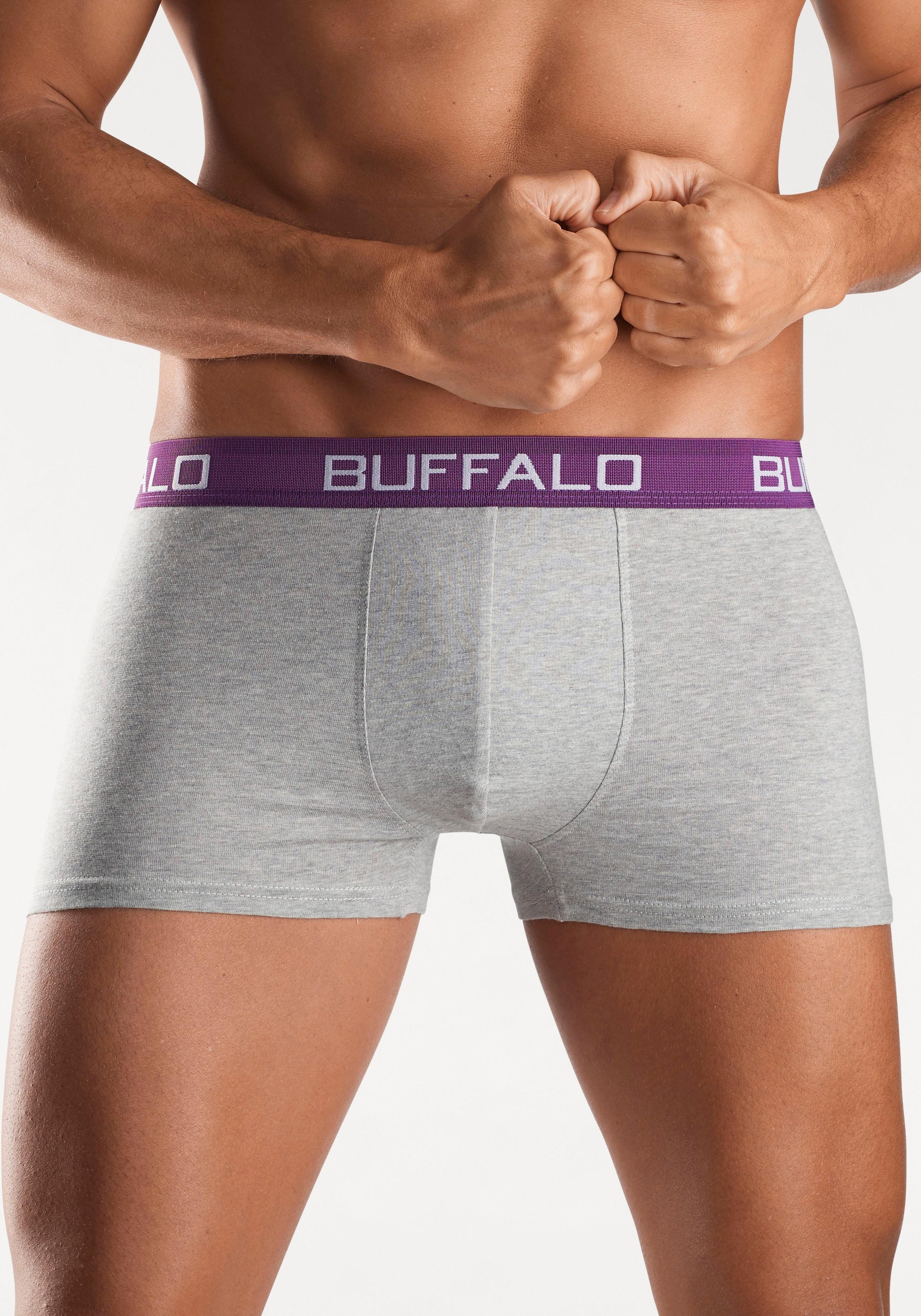 Buffalo Boxer »Boxershorts für Herren«, (Packung, 4 St.), aus Baumwoll-Mix