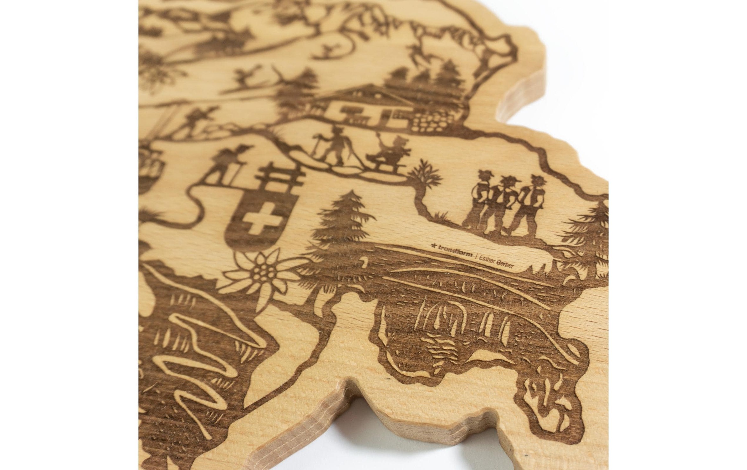 Servierplatte »Trendform Servierplatte Swiss Map«