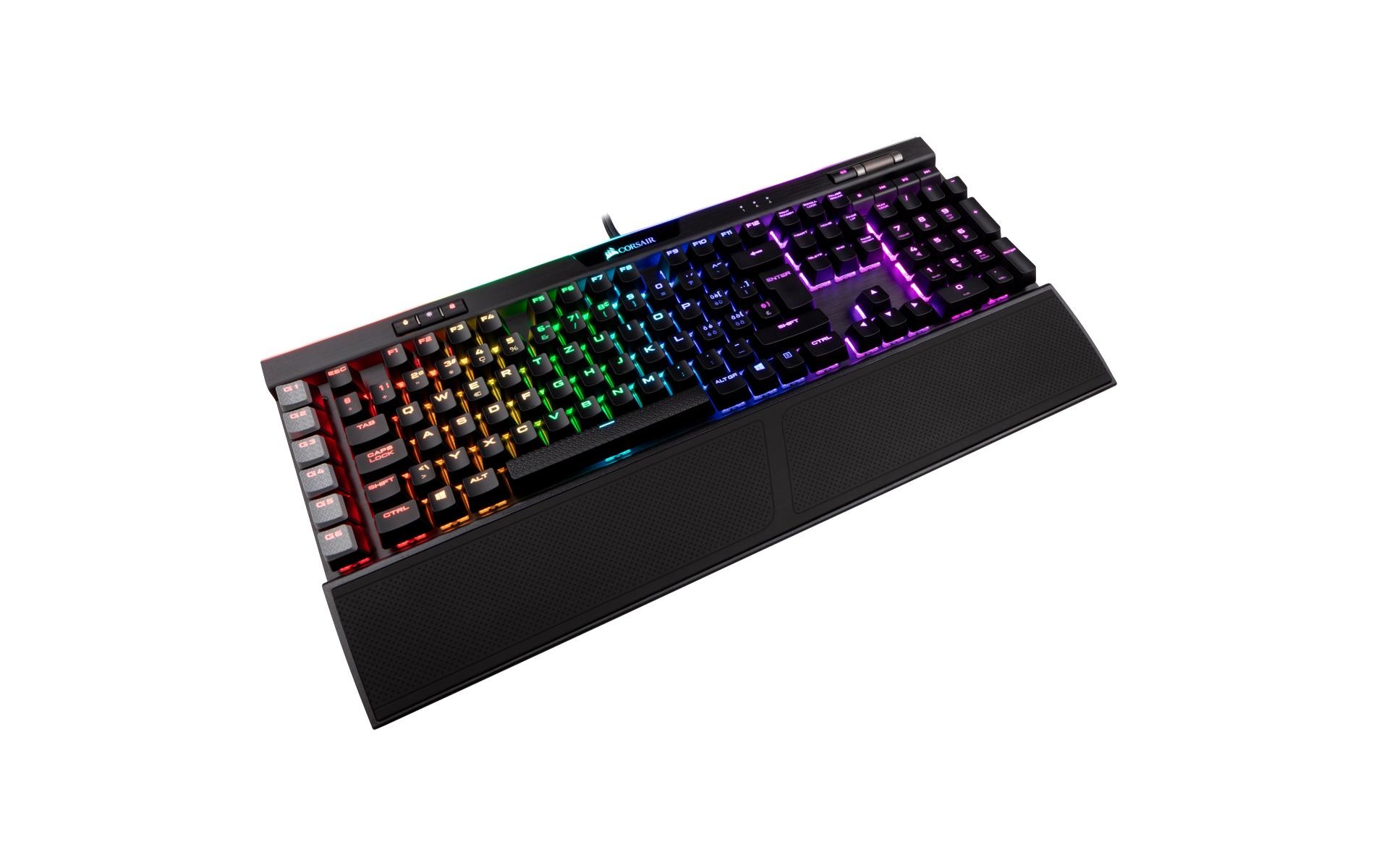 Corsair Gaming-Tastatur »K95 RGB Platinum Cherry MX Speed«, (Ziffernblock-Handgelenkauflage)