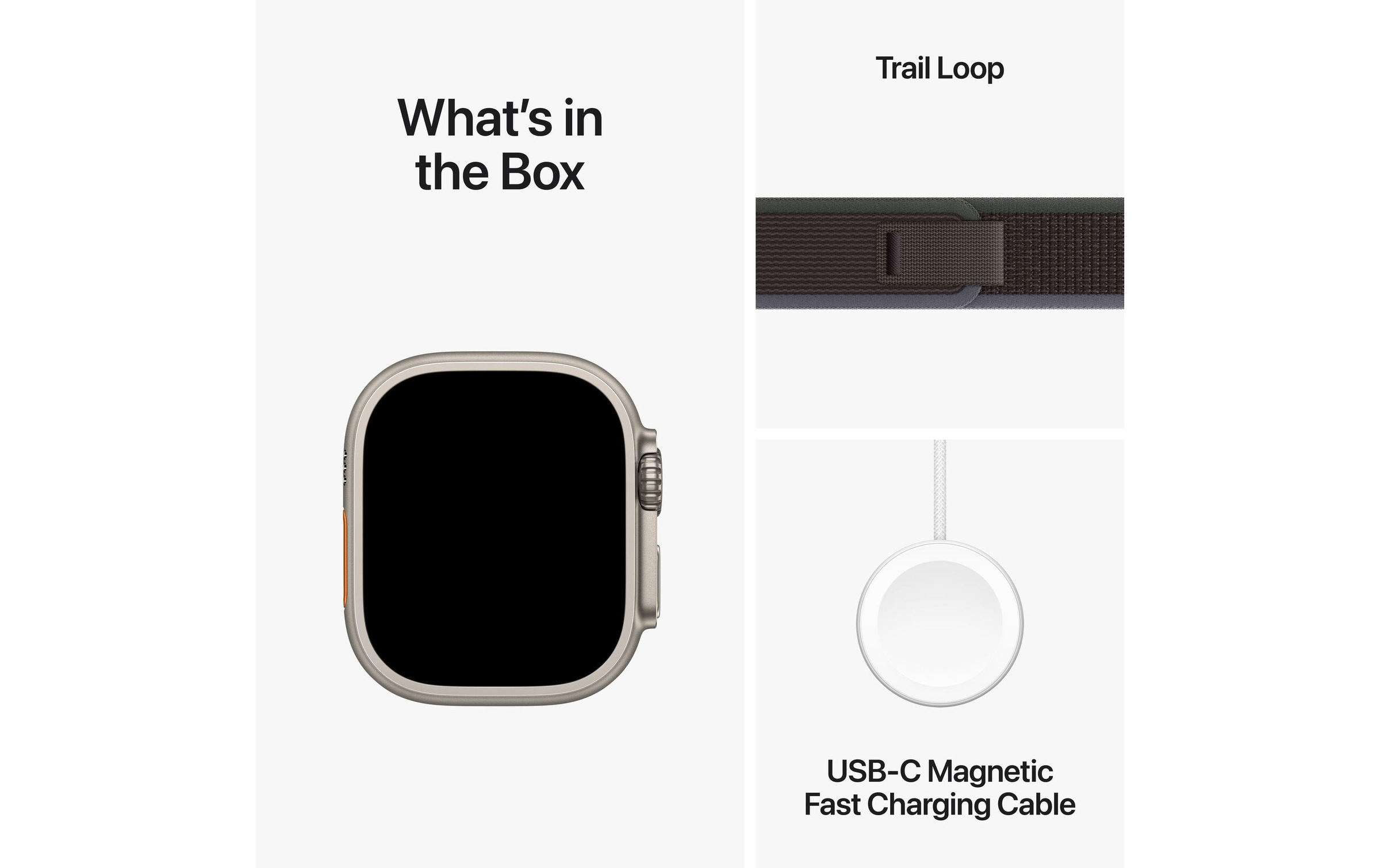 Apple Smartwatch »Ultra 2 GPS + Cellular, Titan 49mm Trail Loop«, 64 GB,)