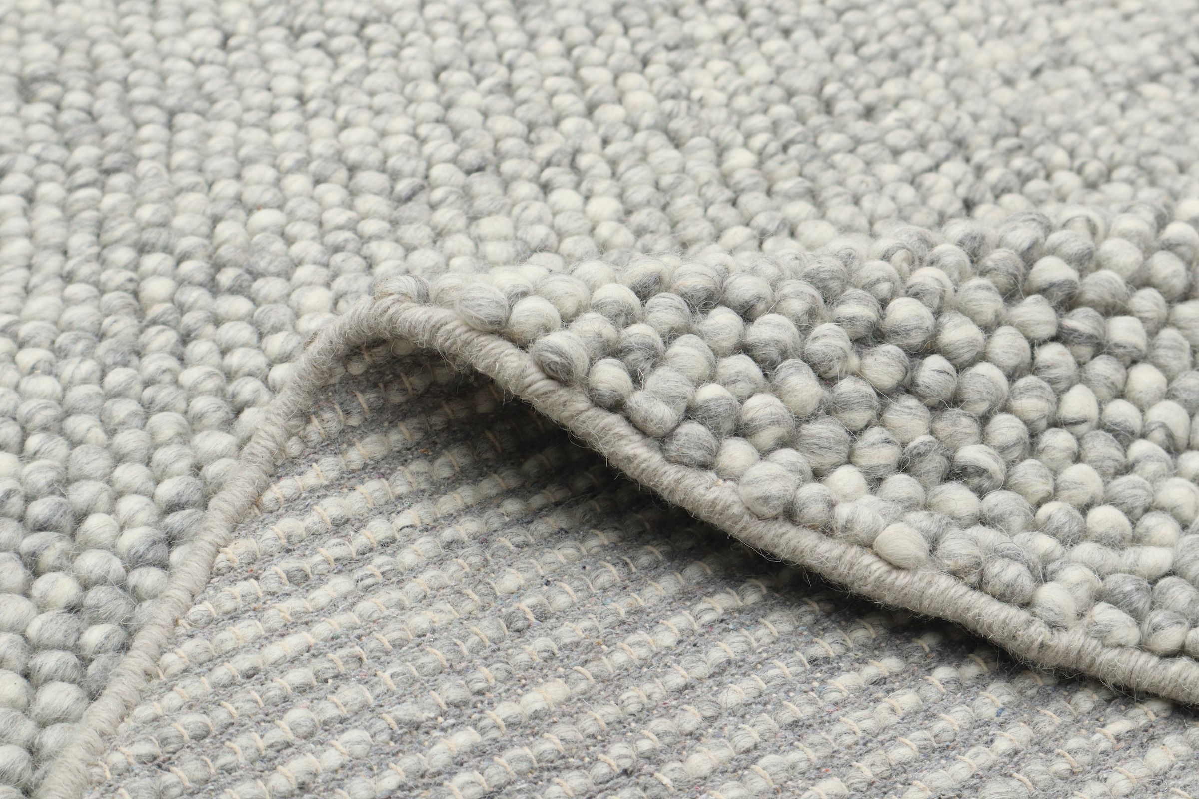 LeGer Home by Lena Gercke Teppich »Ainhoa, handgewebt, Wolle«, rund, 12 mm Höhe, Teppich, Wohnzimmer, Schlafzimmer, Esszimmer