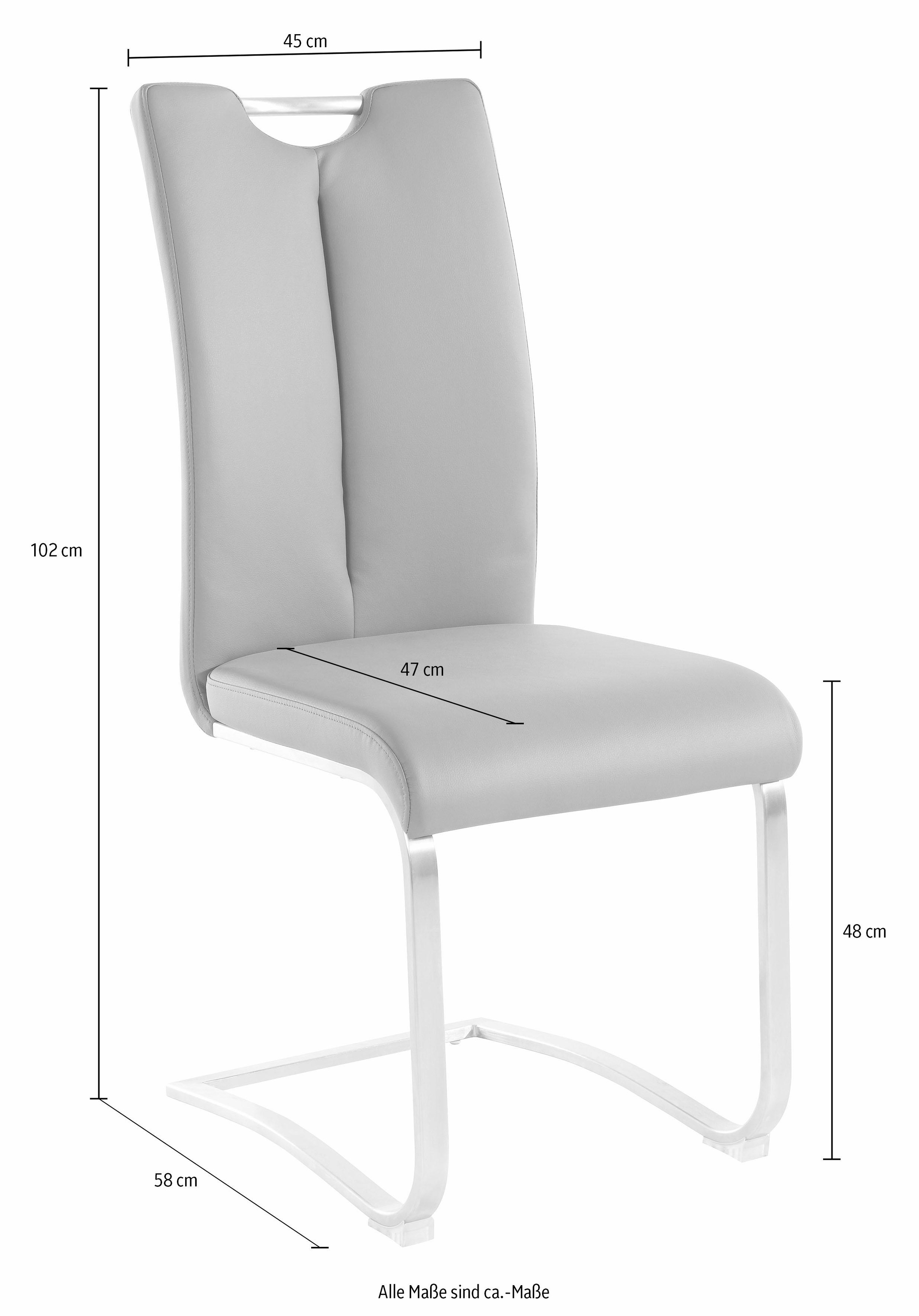 MCA furniture Freischwinger »Artos, TOPSELLER!«, (Set), 2 St., Kunstleder, Stuhl bis 140 Kg belastbar