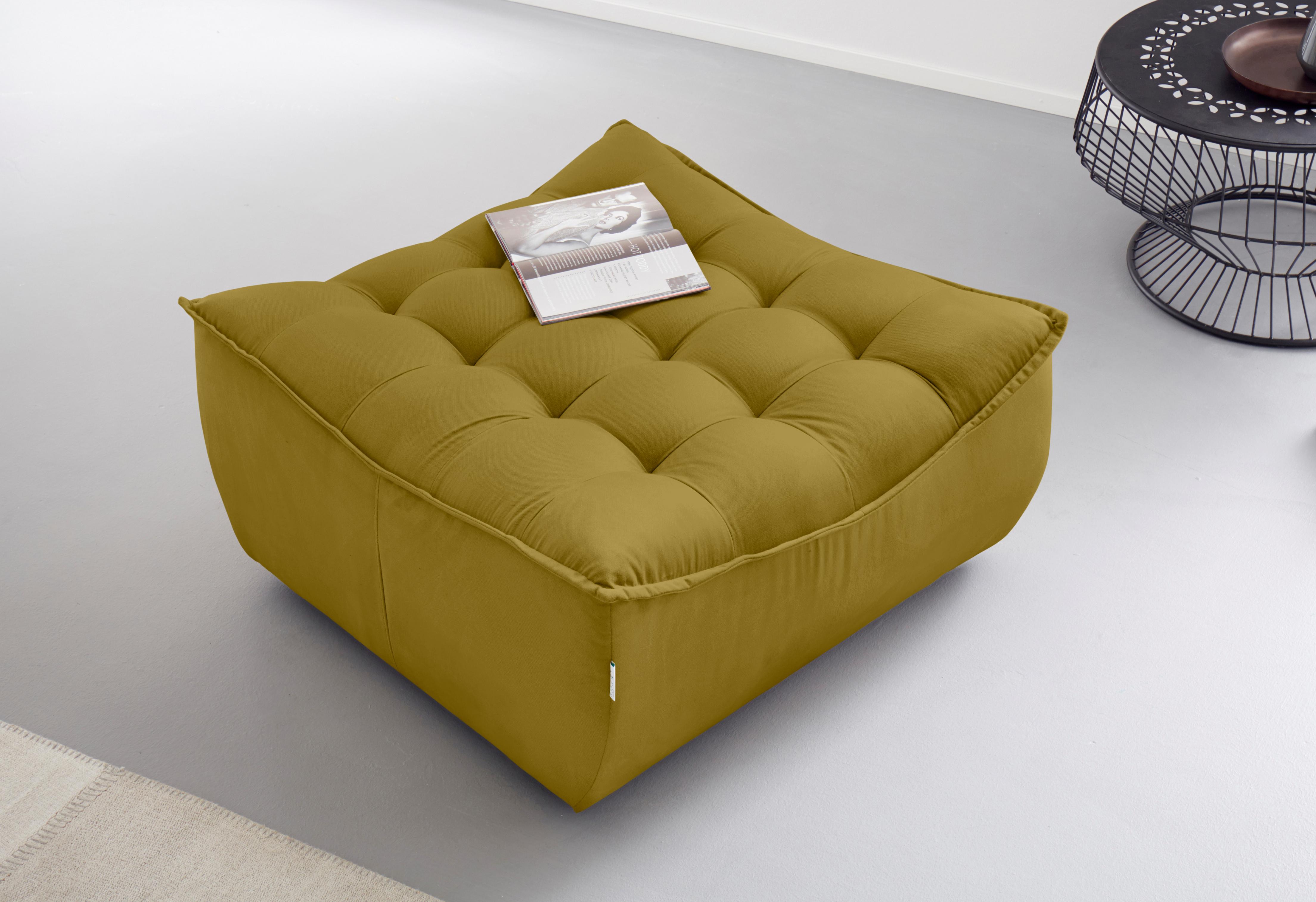 CALIA ITALIA Hocker "Banjo, Designhocker in toller Optik und erstklassigem Sitzkomfort," in Kombination mit den passenden Modulen ein Blickfang im Wohnzimmer