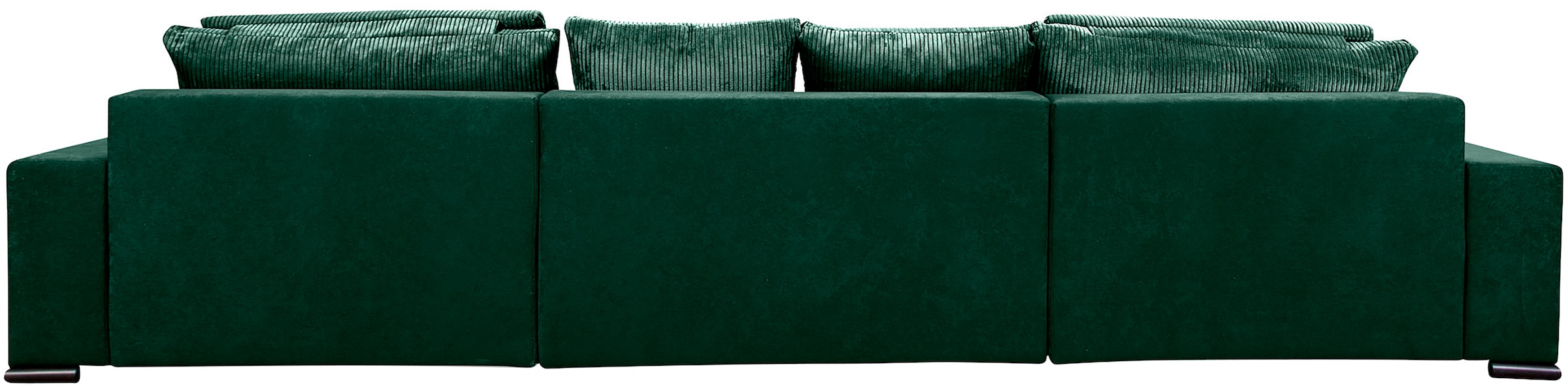 COLLECTION AB Wohnlandschaft »Josy XXXL-Relax U-Form, B: 352 cm«, mit Bettfunktion, Bettkasten & 2 Nackenkissen, Federkern