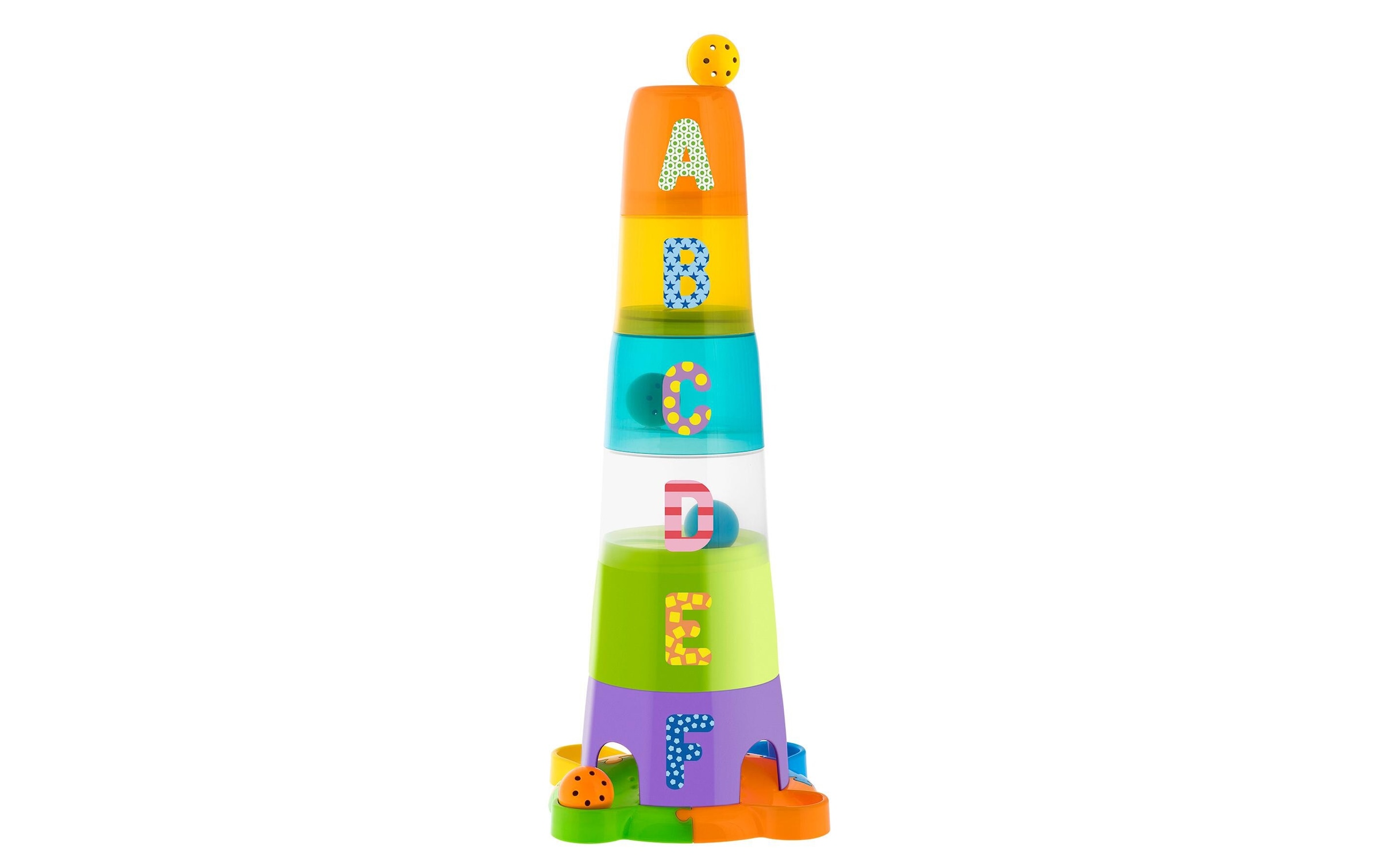 Chicco Stapelspielzeug »2 In 1 Stapelbecher Und Kugelbahn«, (6 tlg.)