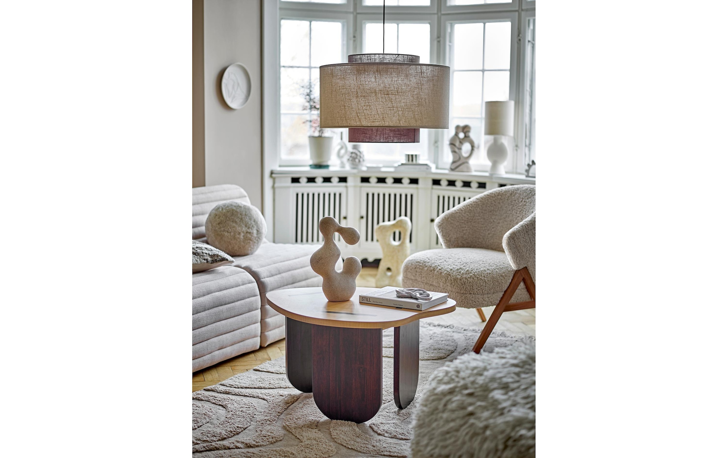 Bloomingville Sessel »Camino Holz/Textil«
