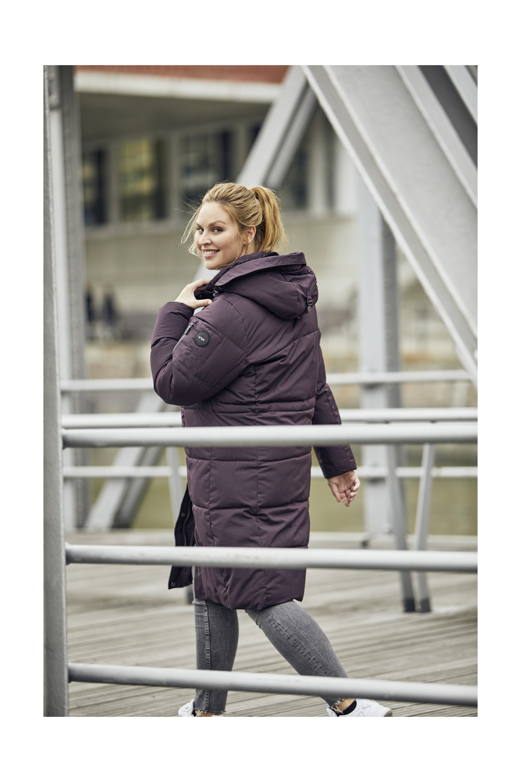 STOY Steppmantel »WMN Quilted CT«, STOY Steppmantel: abnehmbare Kapuze, atmungsaktiv, umweltfreundlich