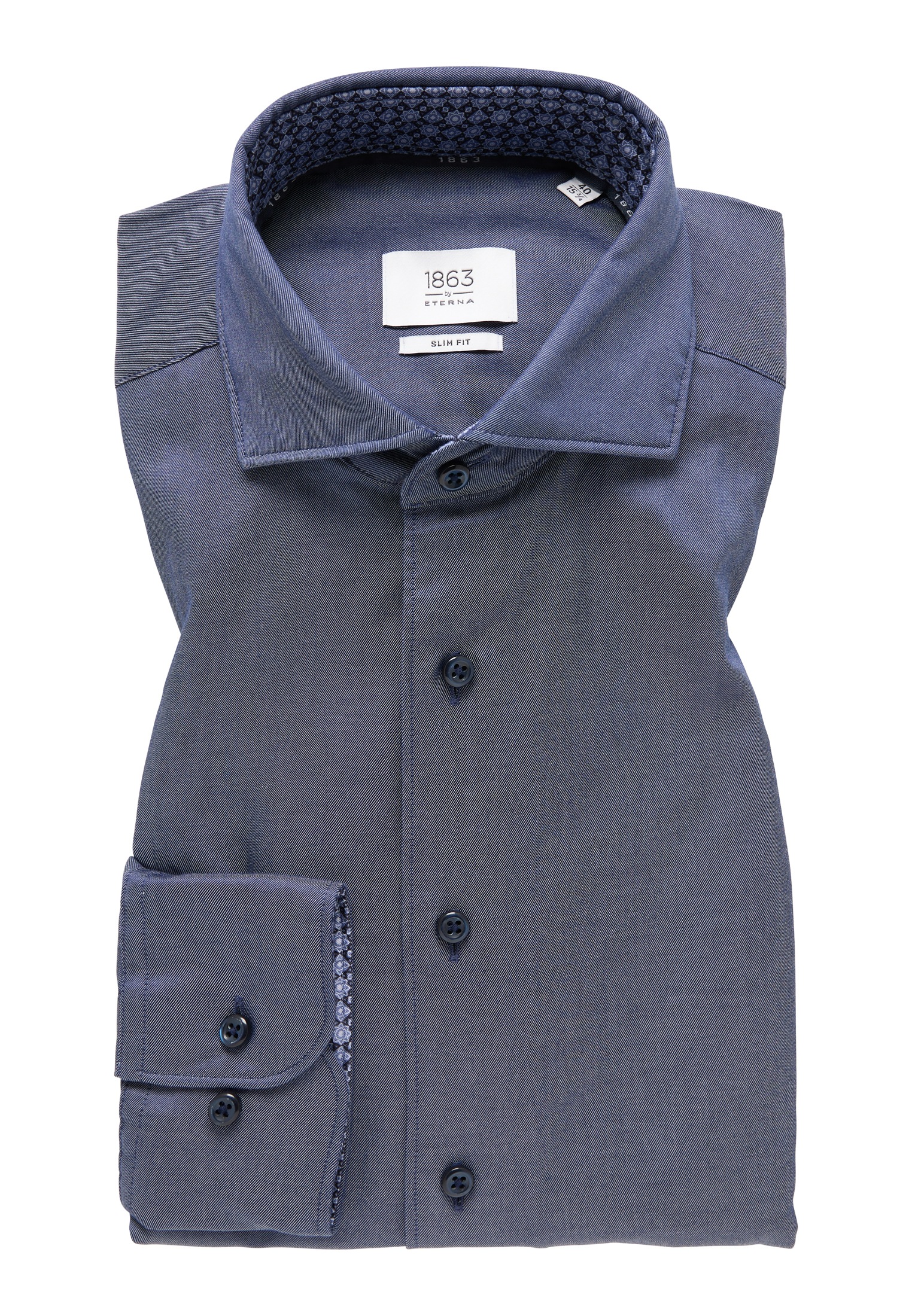 Eterna Langarmhemd »SLIM FIT«, EASY IRON (bügelleicht)