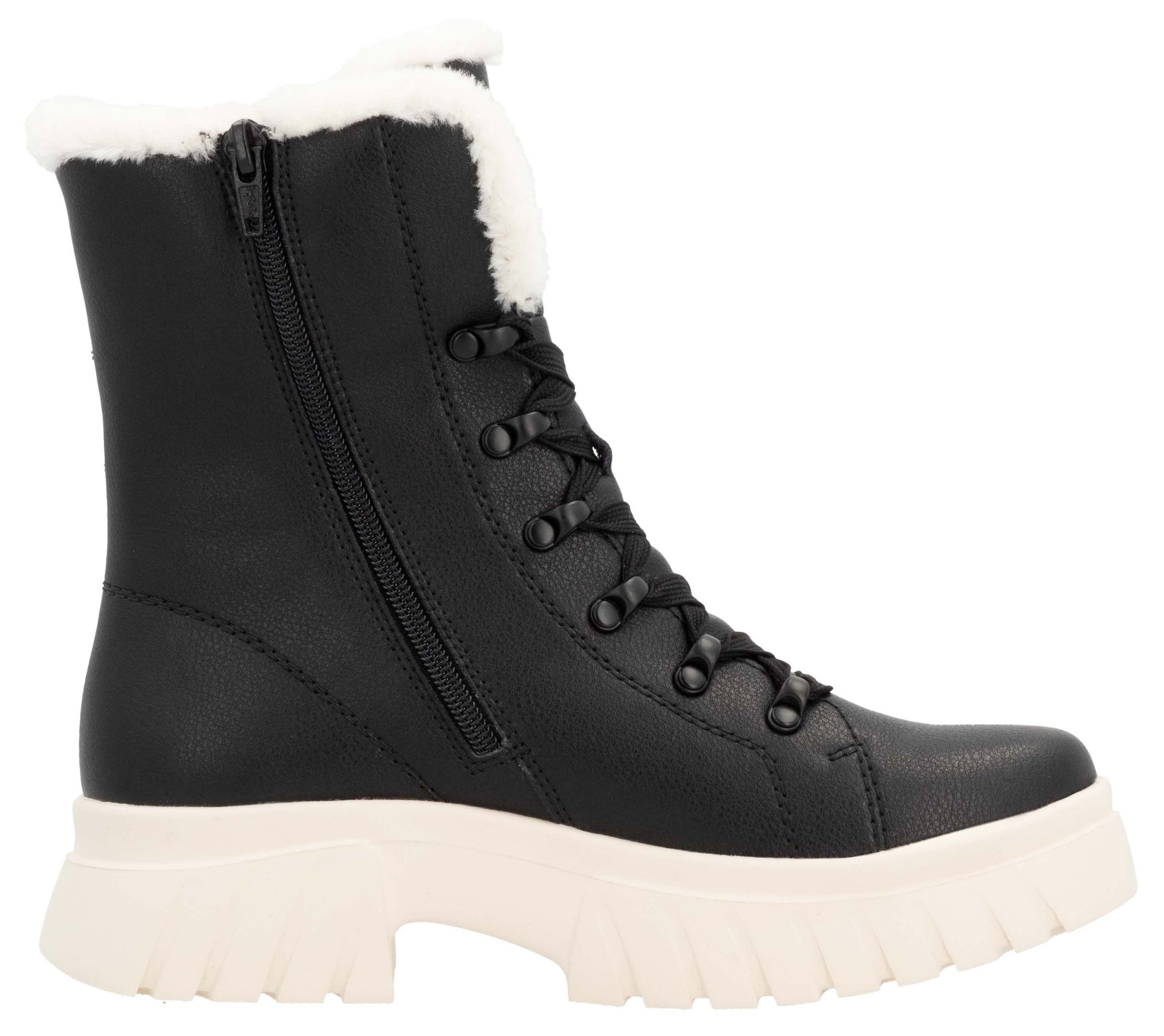 Rieker EVOLUTION Winterboots, Schnürboots, Plateaustiefelette, Profilsohle, Innenreissverschluss