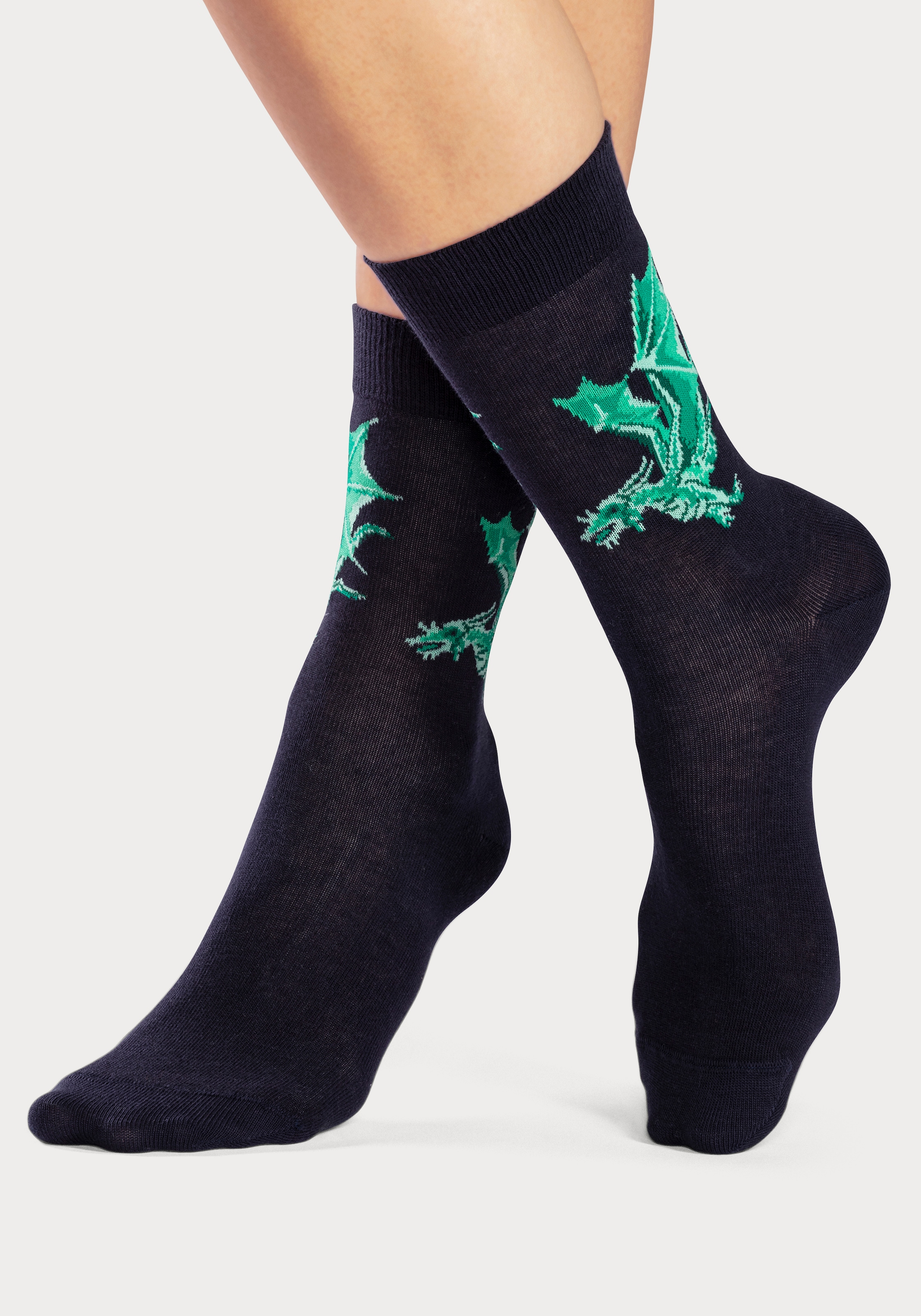 ✵ H.I.S Drachen bestellen Jelmoli-Versand Socken, (5 mit unterschiedlichen Motiven | Paar), günstig