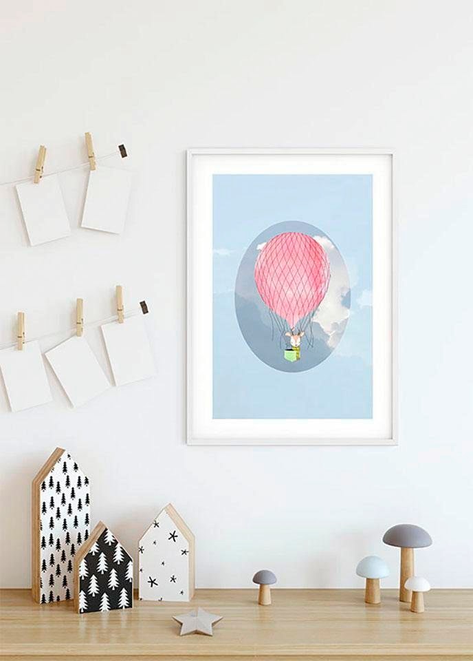 kaufen Komar »Happy Shop Schlafzimmer, Kinderzimmer, ❤ Wohnzimmer Balloon im Figuren, Blue«, Jelmoli-Online Poster