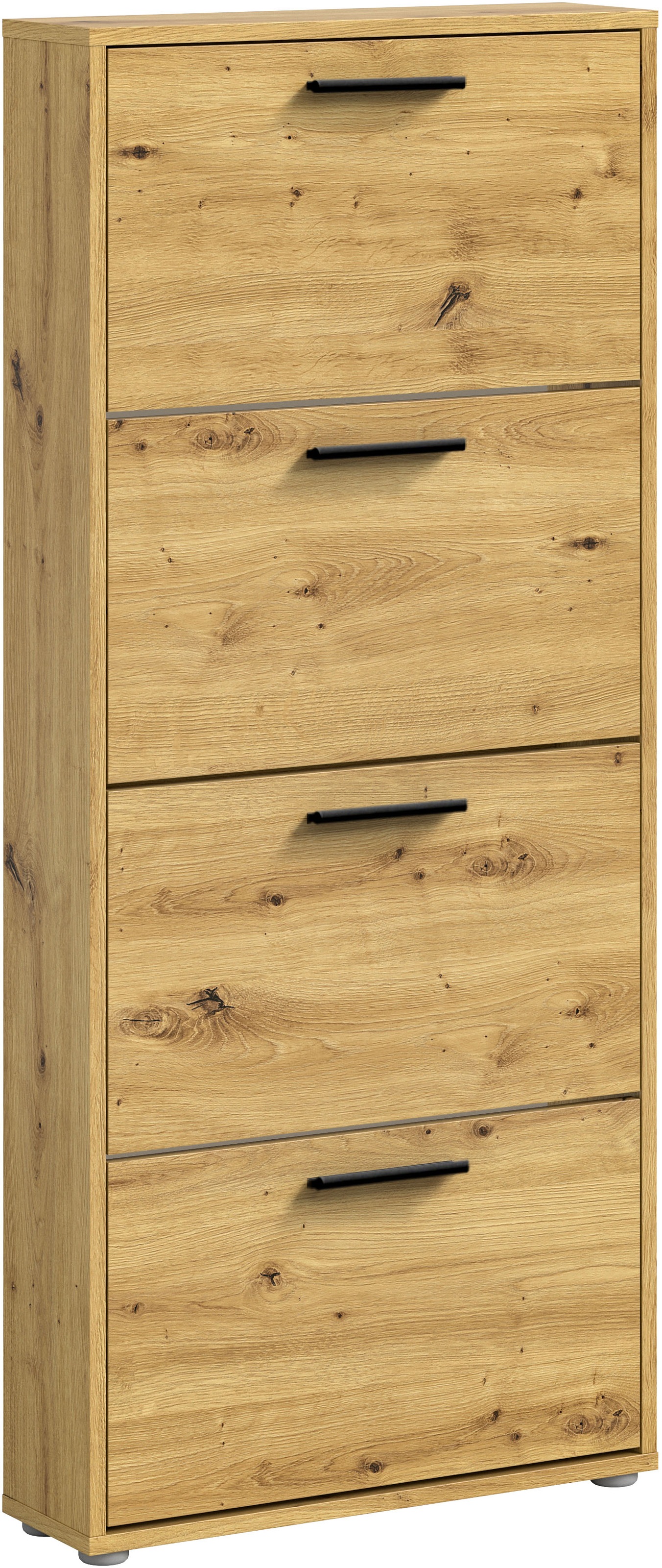HBZ Schuhkommode »Sam Schuhkipper, Schuhschrank BxHxT 59x136x17 cm«, (1 St.), mit 4 Klappen